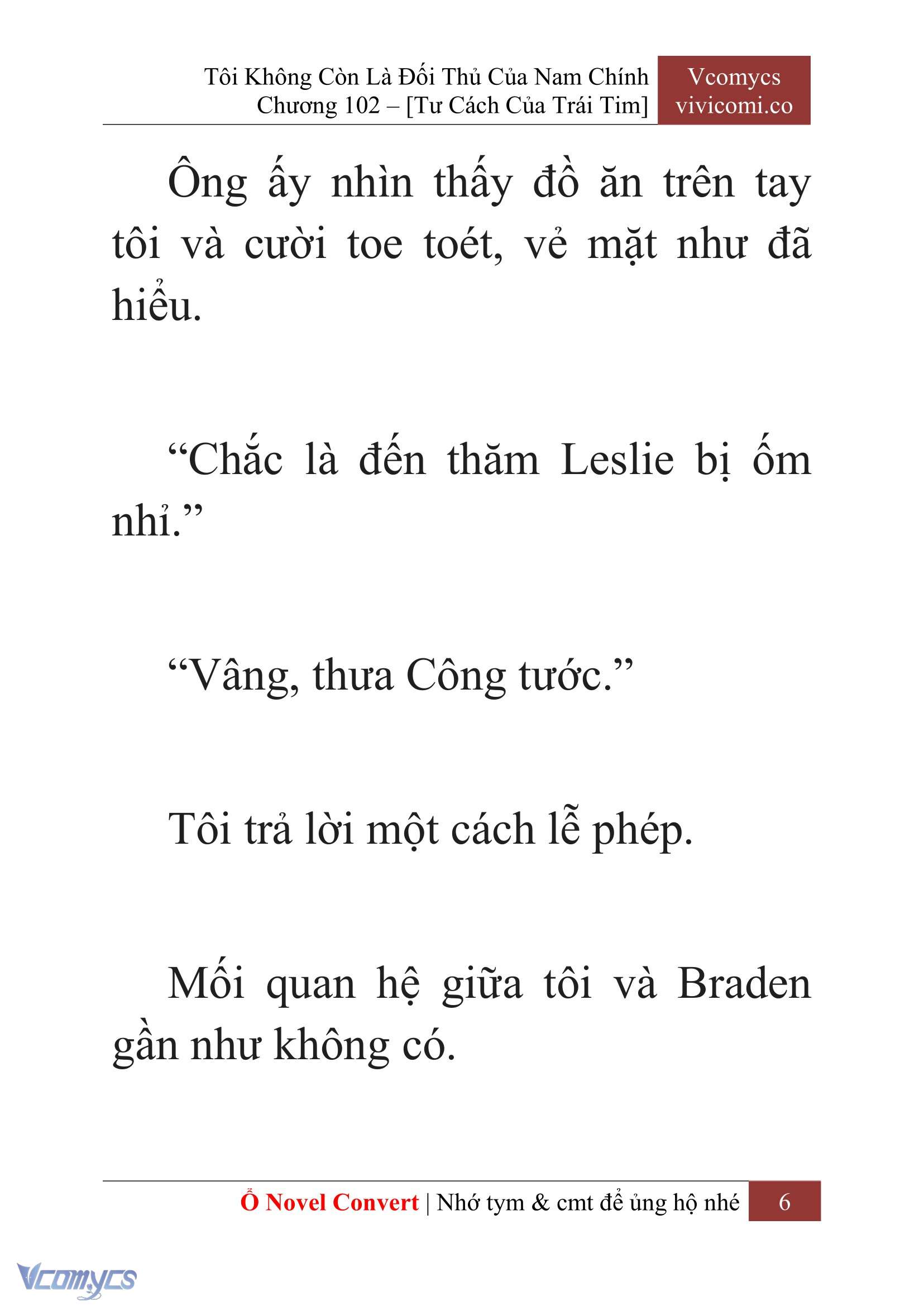 [Novel] Tôi Không Còn Là Đối Thủ Của Nam Chính Chap 102 - Trang 2