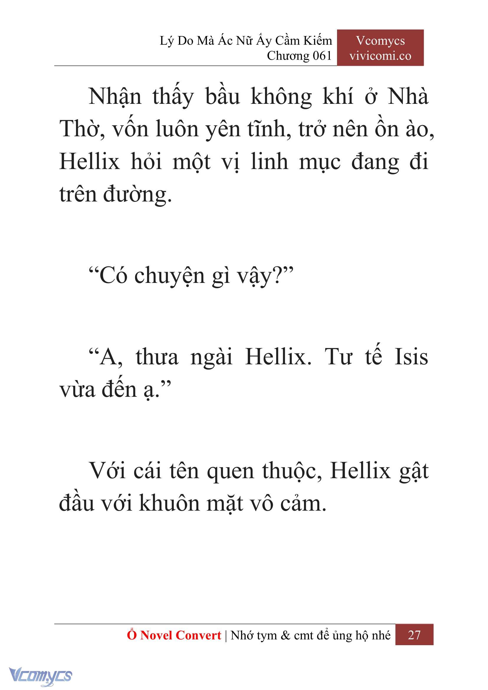 [Novel] Lý Do Mà Ác Nữ Ấy Cầm Kiếm Chap 61 - Trang 2