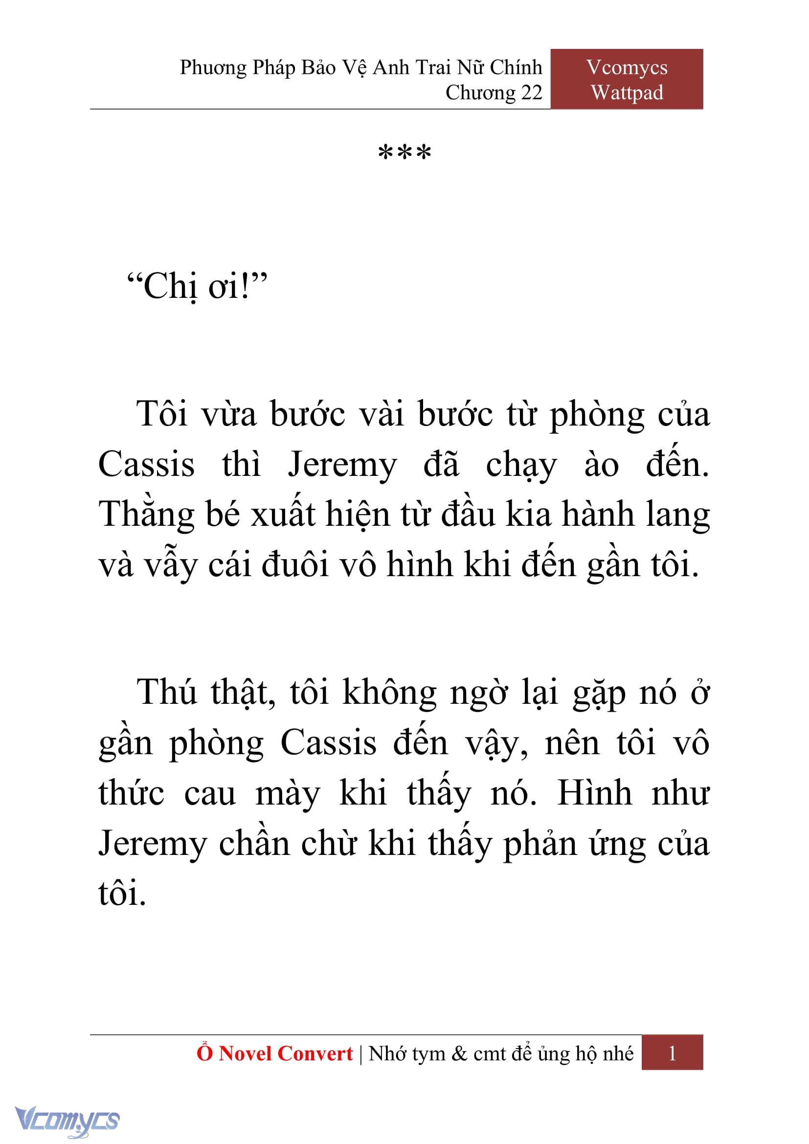 [Novel] Phương Pháp Bảo Vệ Anh Trai Nữ Chính Chap 22 - Trang 2