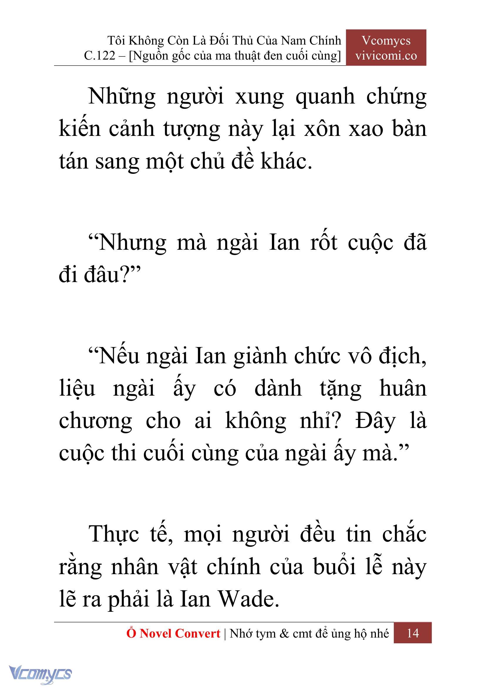 [Novel] Tôi Không Còn Là Đối Thủ Của Nam Chính Chap 122 - Trang 2