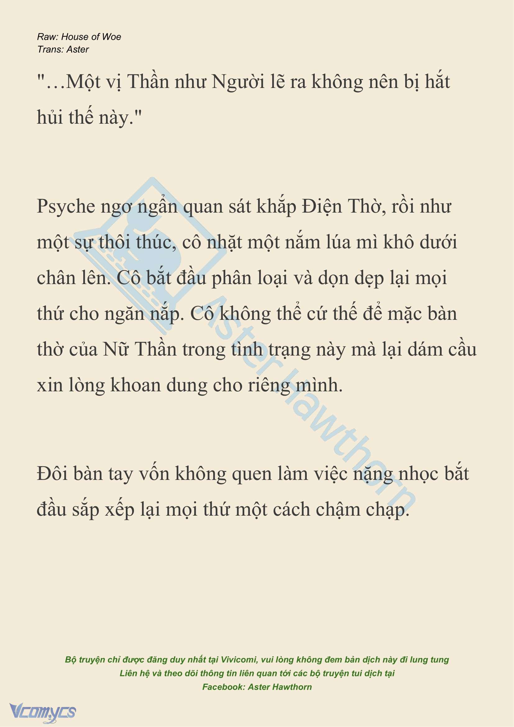 [NOVEL] Dành Cho Các Nữ Thần: Dành cho Psyche Chap 39 - Next Chap 40