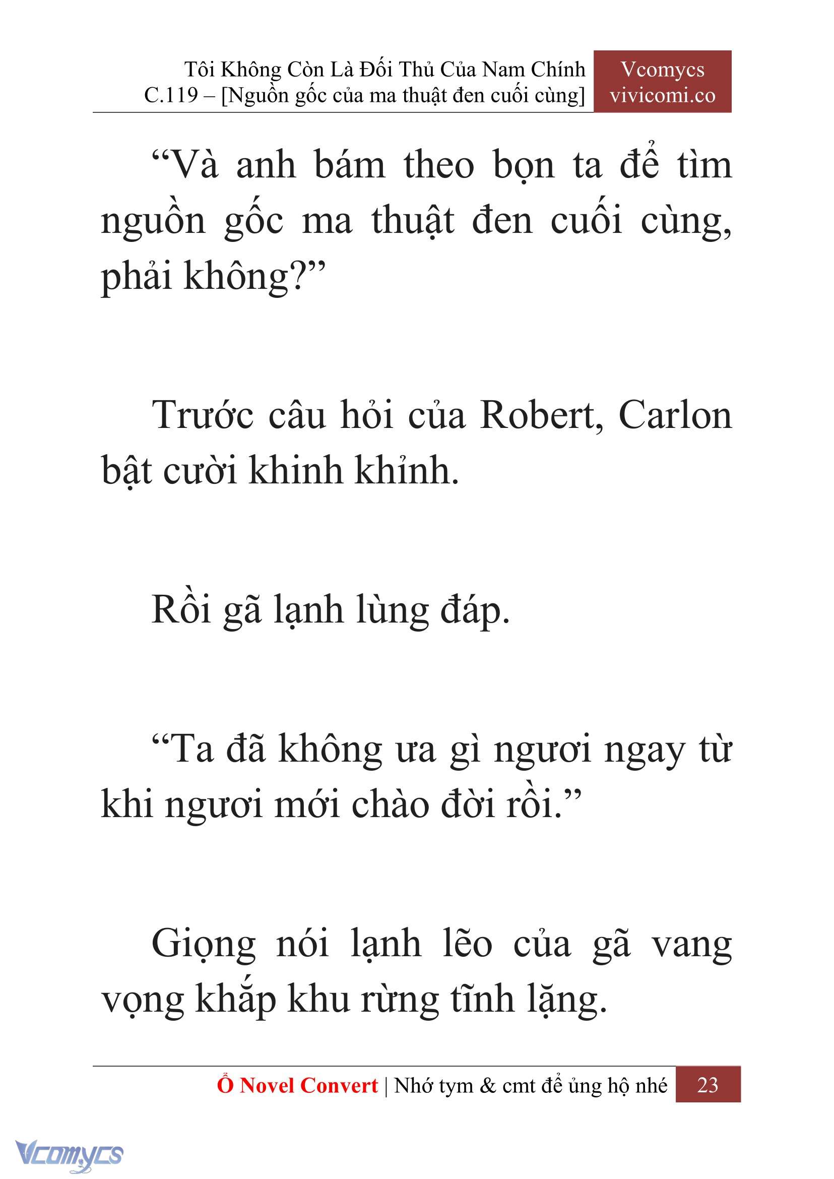 [Novel] Tôi Không Còn Là Đối Thủ Của Nam Chính Chap 119 - Trang 2