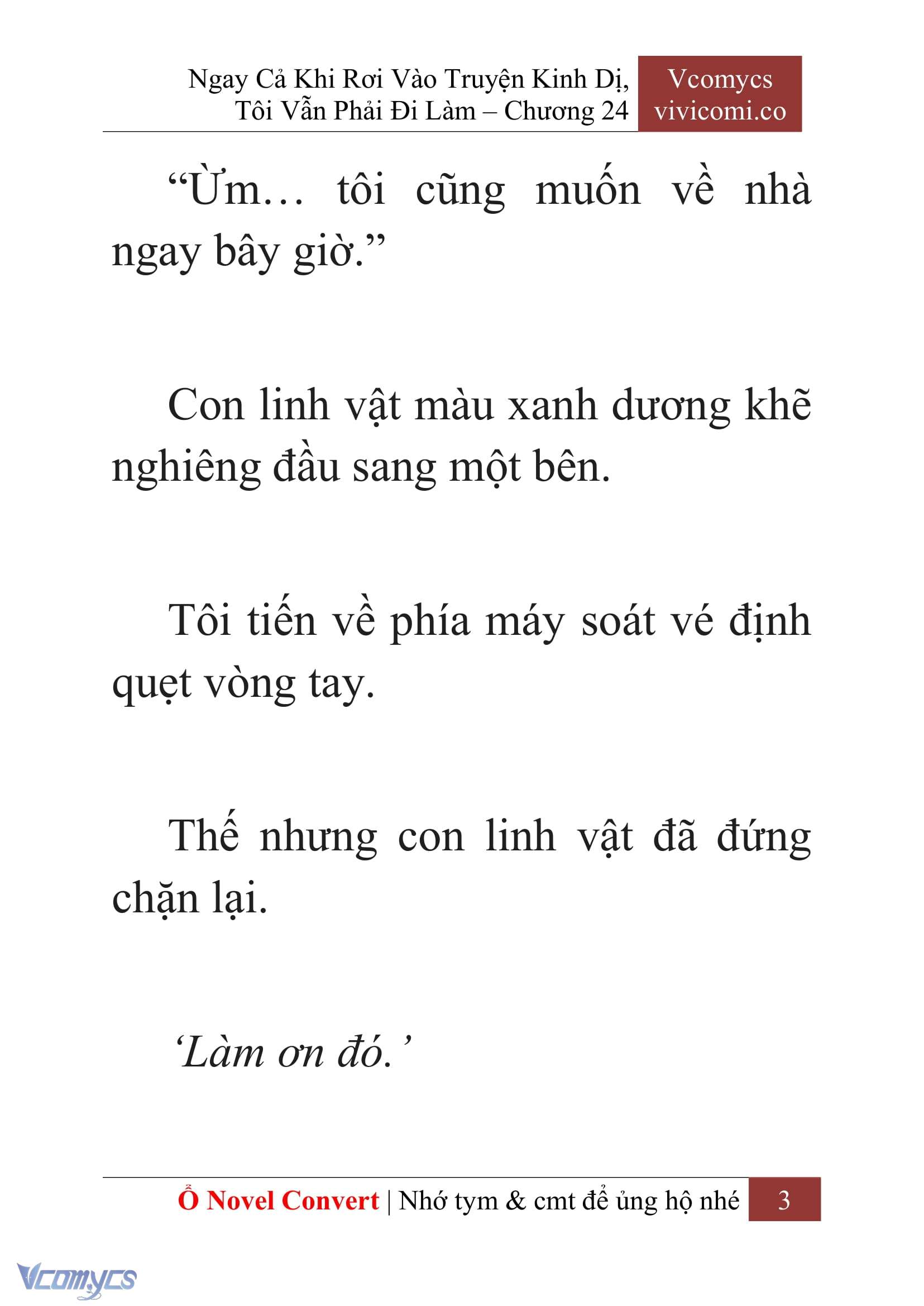 [Novel] Ngay Cả Khi Rơi Vào Truyện Kinh Dị, Tôi Vẫn Phải Đi Làm Chap 24 - Trang 2