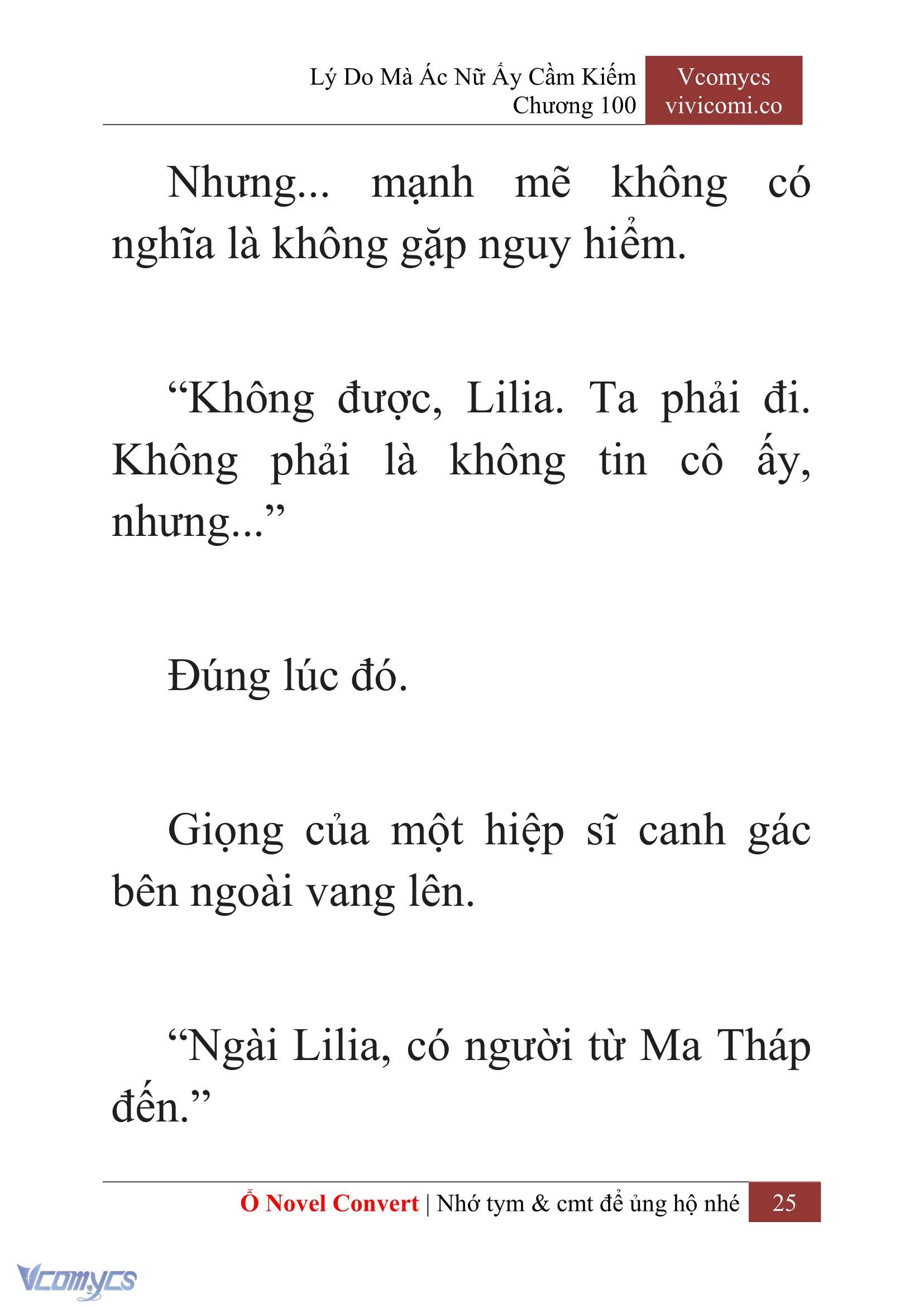 [Novel] Lý Do Mà Ác Nữ Ấy Cầm Kiếm Chap 100 - Trang 2