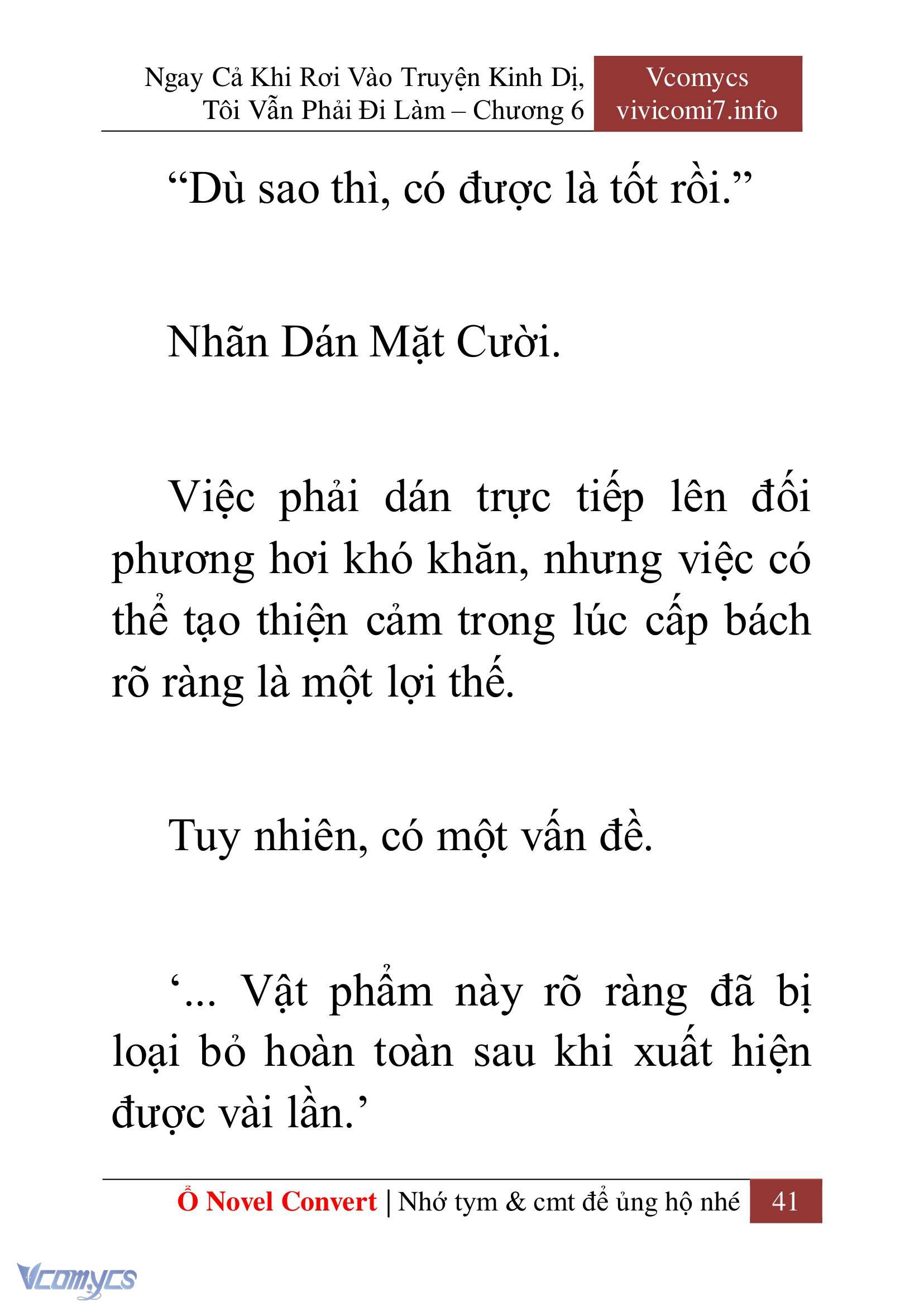 [Novel] Ngay Cả Khi Rơi Vào Truyện Kinh Dị, Tôi Vẫn Phải Đi Làm Chap 6 - Trang 2