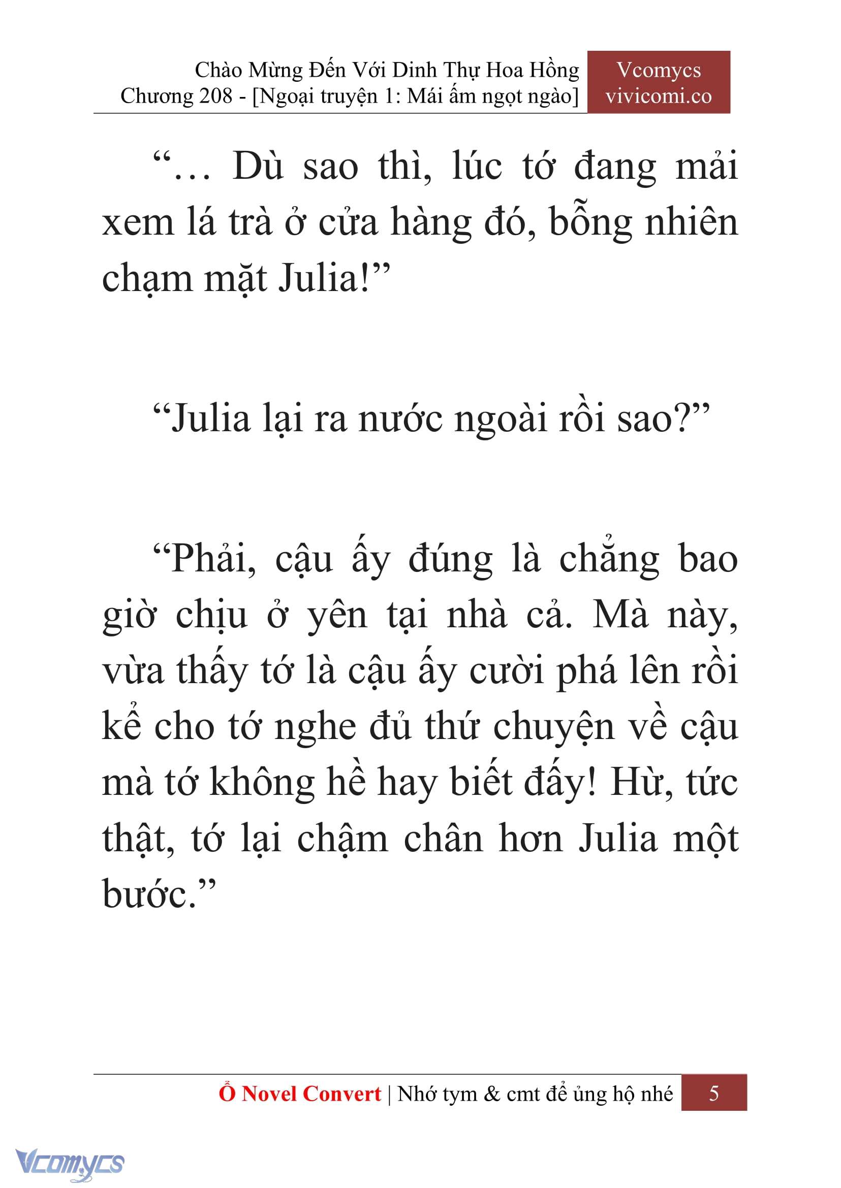 [Novel] Chào Mừng Đến Với Dinh Thự Hoa Hồng Chap 208 - Trang 2