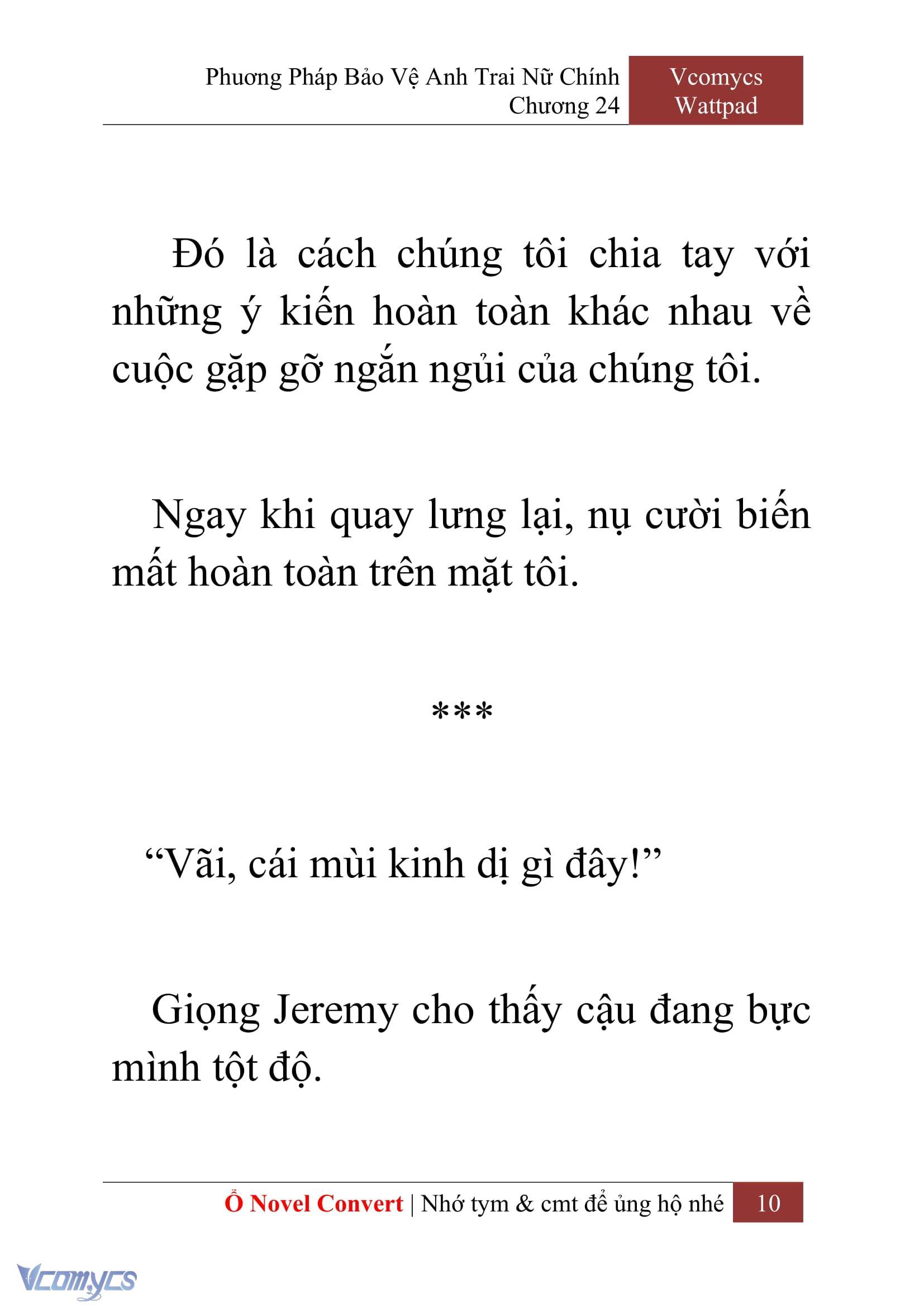 [Novel] Phương Pháp Bảo Vệ Anh Trai Nữ Chính Chap 24 - Trang 2