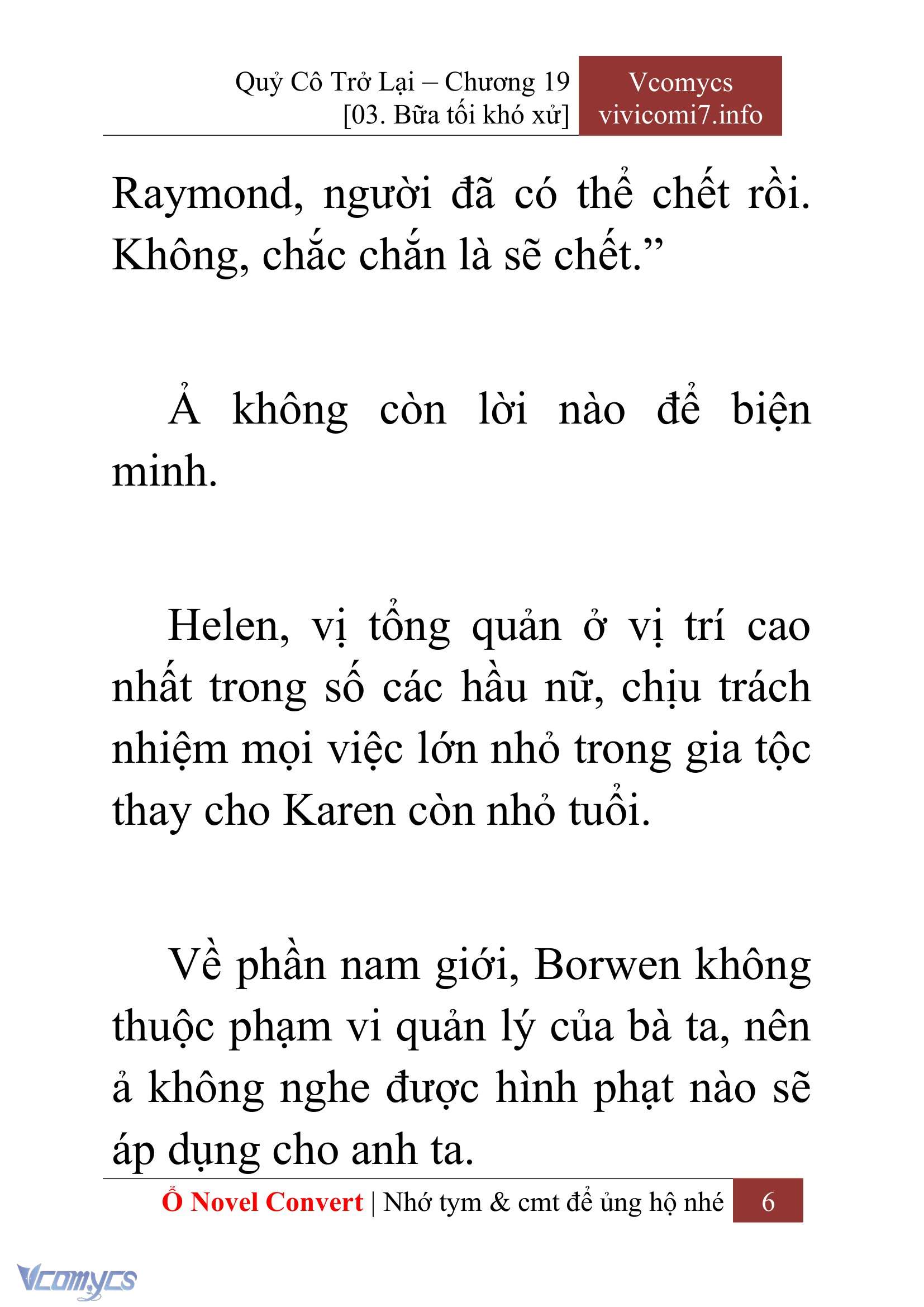 [Novel] Quý Cô Trở Lại Chap 19 - Trang 2