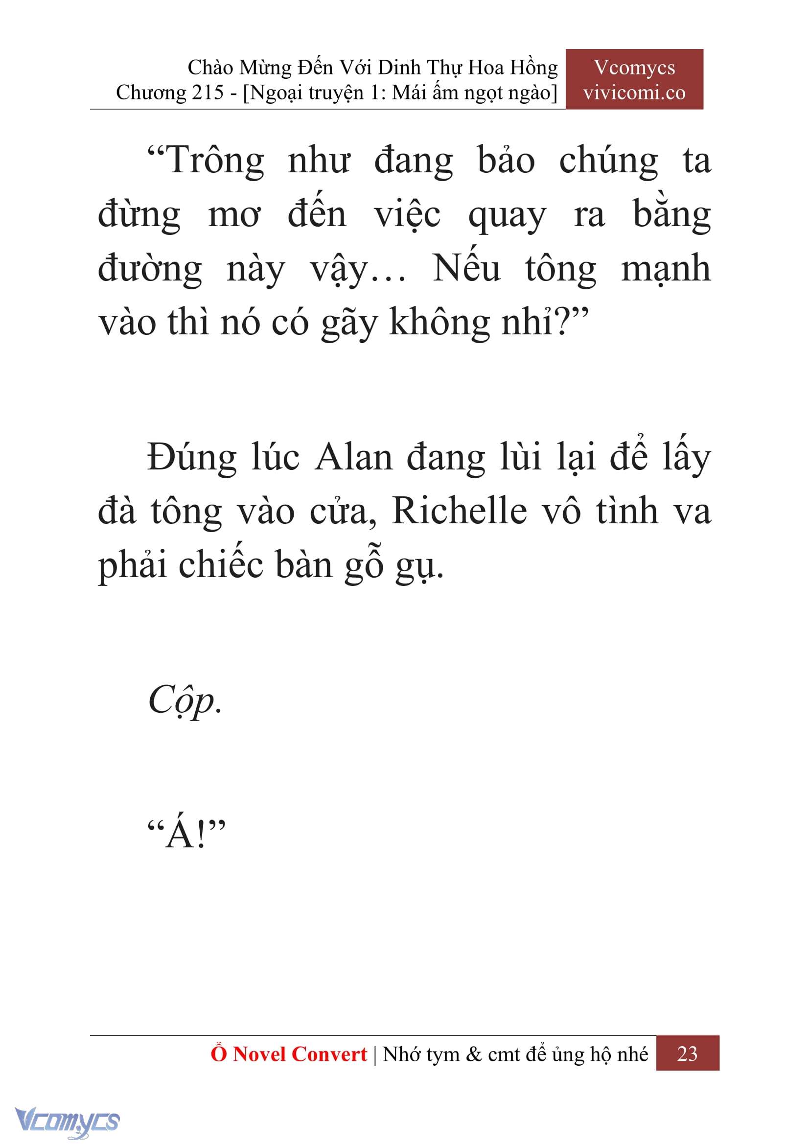 [Novel] Chào Mừng Đến Với Dinh Thự Hoa Hồng Chap 215 - Trang 2