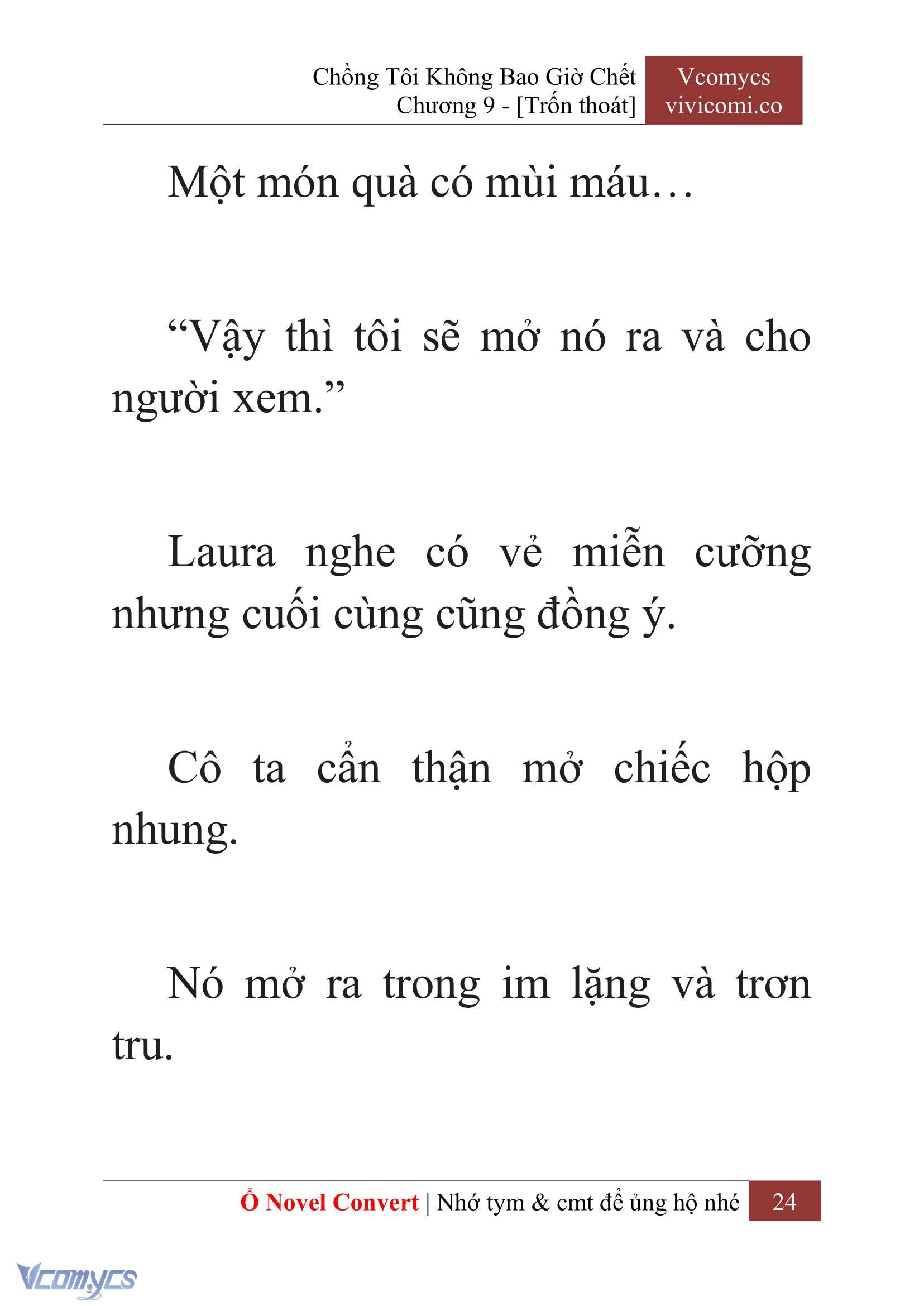 [Novel] Chồng Tôi Không Bao Giờ Chết Chap 9 - Trang 2
