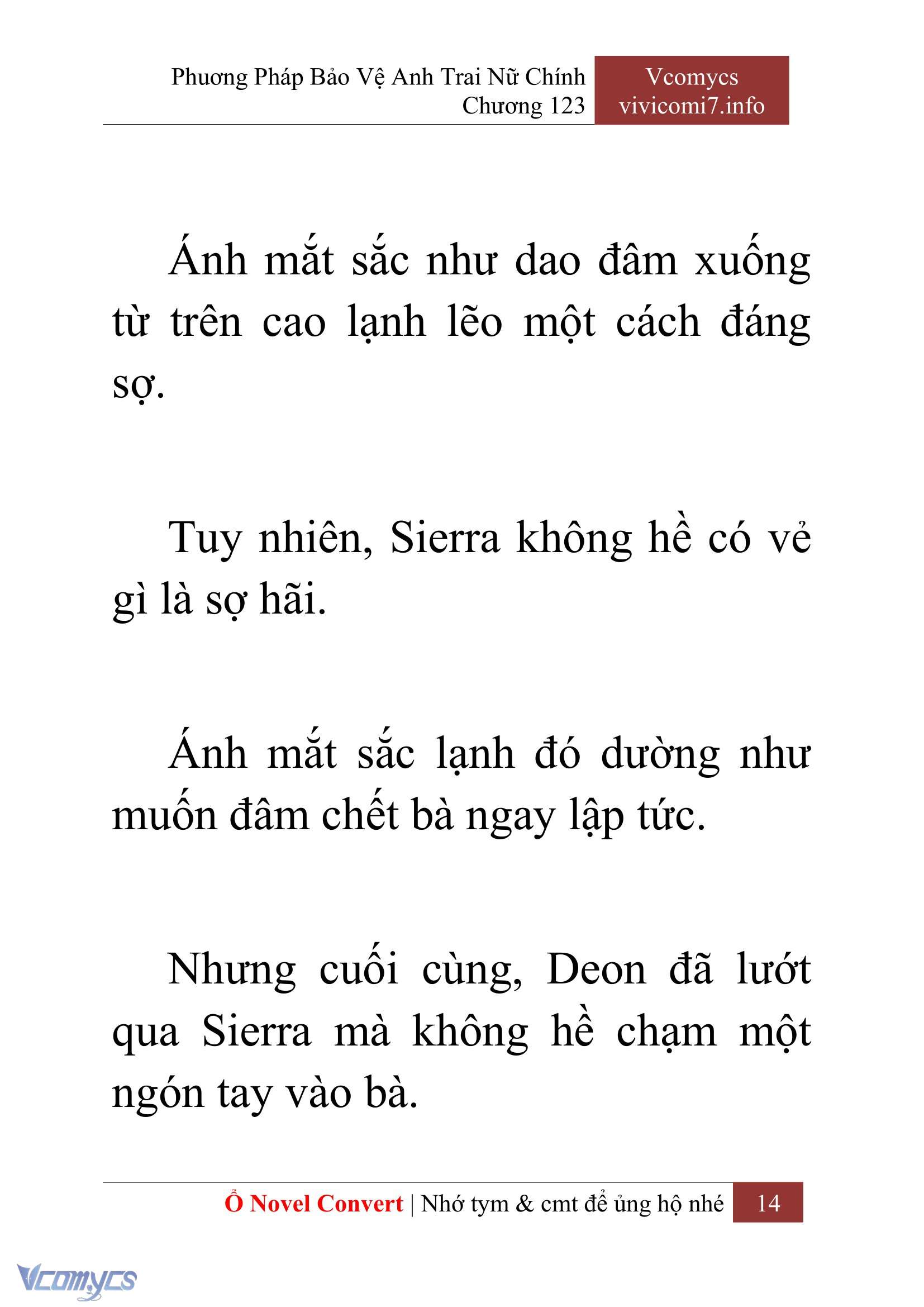 [Novel] Phương Pháp Bảo Vệ Anh Trai Nữ Chính Chap 123 - Trang 2