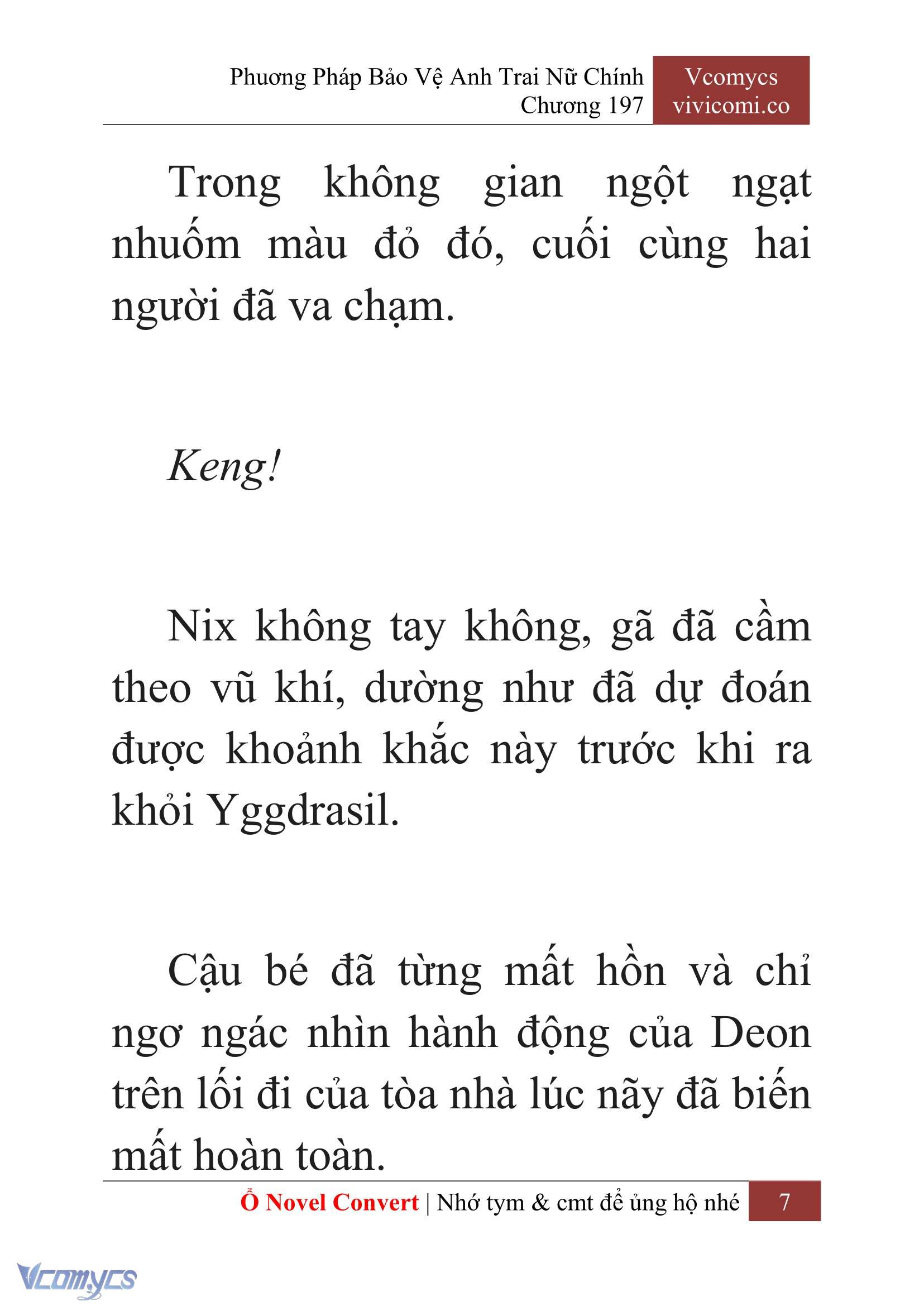 [Novel] Phương Pháp Bảo Vệ Anh Trai Nữ Chính Chap 197 - Trang 2