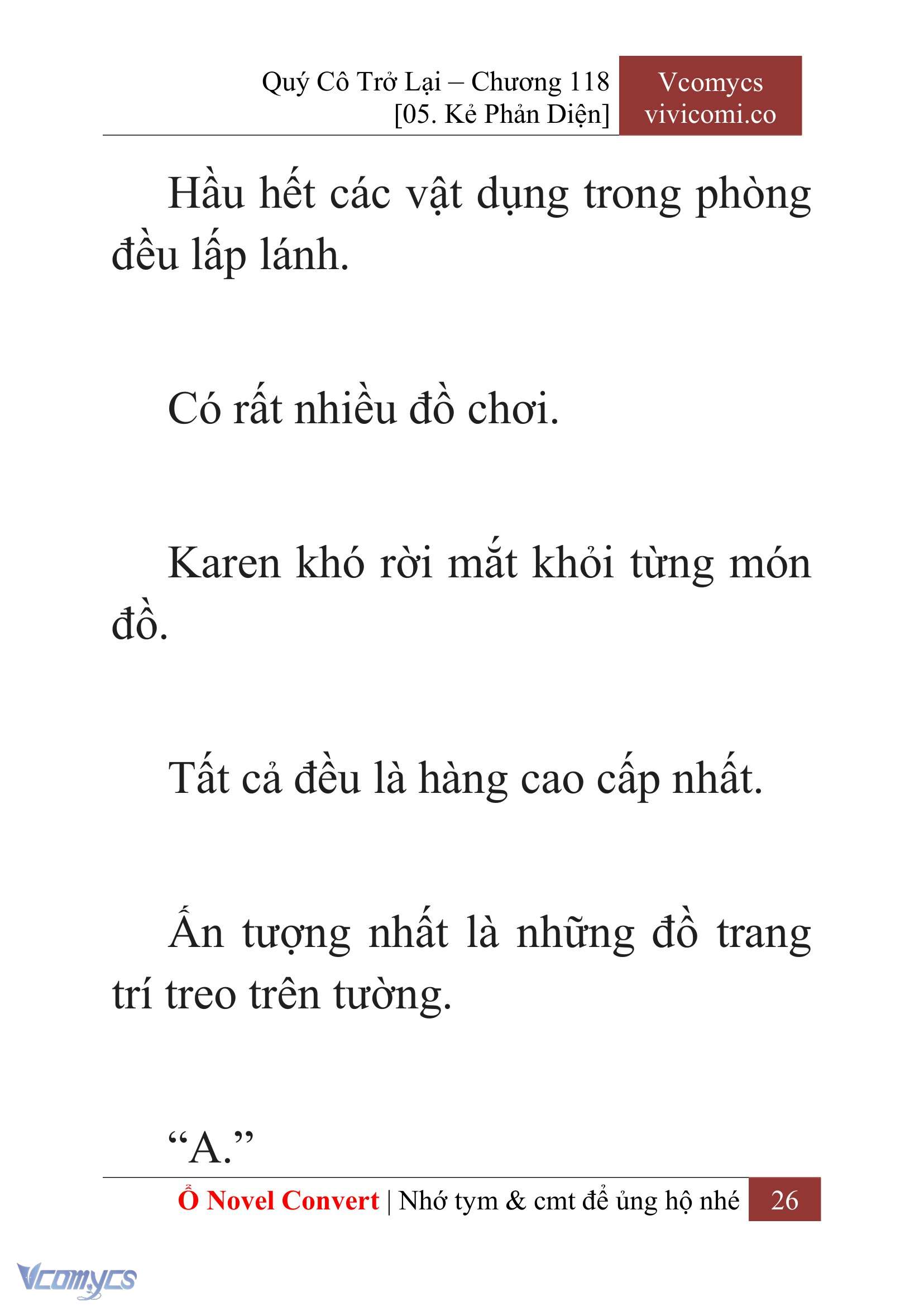 [Novel] Quý Cô Trở Lại Chap 118 - Trang 2