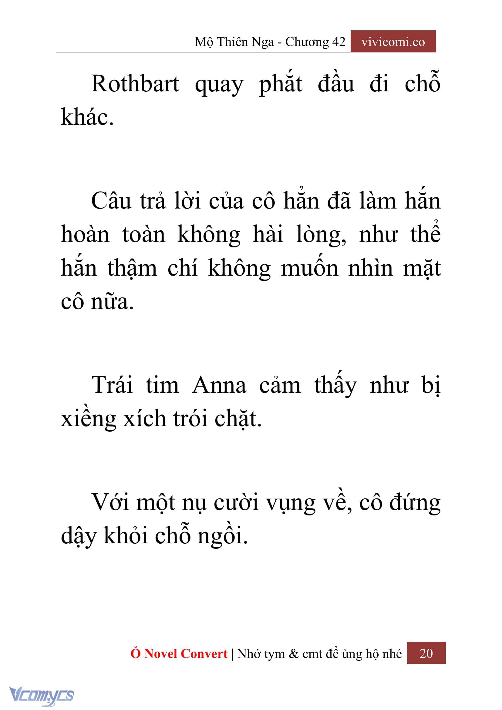 [Novel] Mộ Thiên Nga Chap 42 - Trang 2