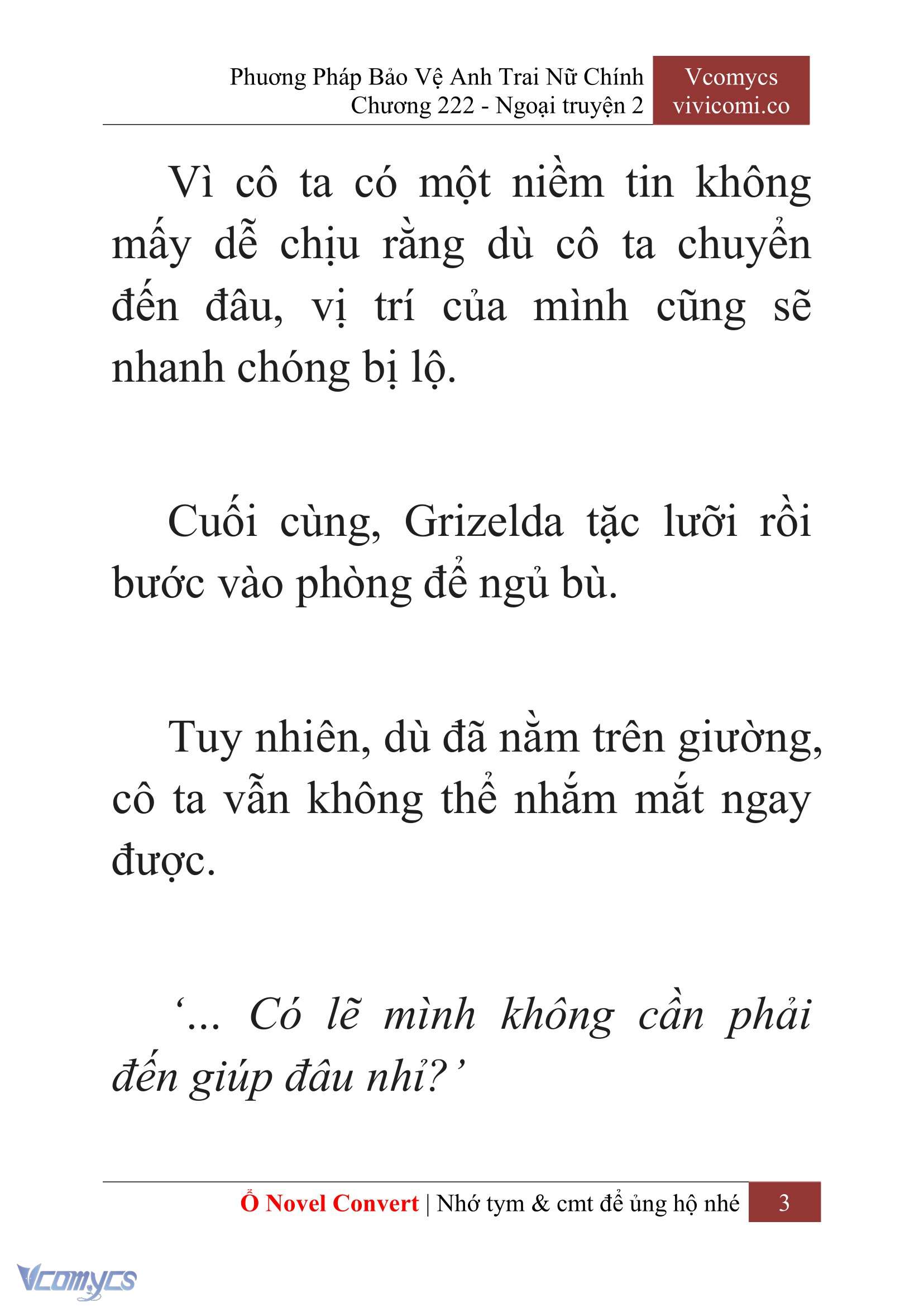 [Novel] Phương Pháp Bảo Vệ Anh Trai Nữ Chính Chap 222 - Trang 2