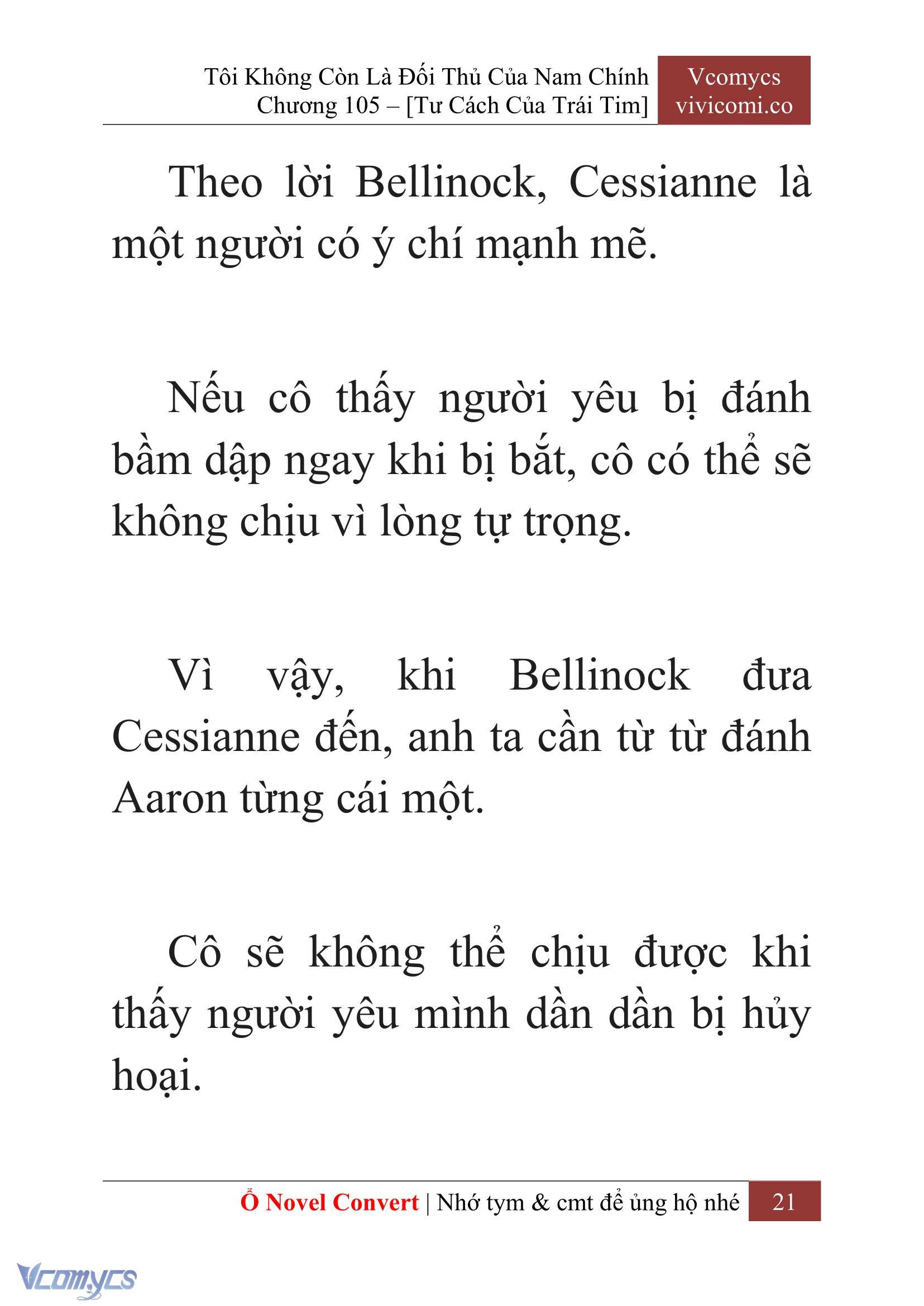 [Novel] Tôi Không Còn Là Đối Thủ Của Nam Chính Chap 105 - Trang 2