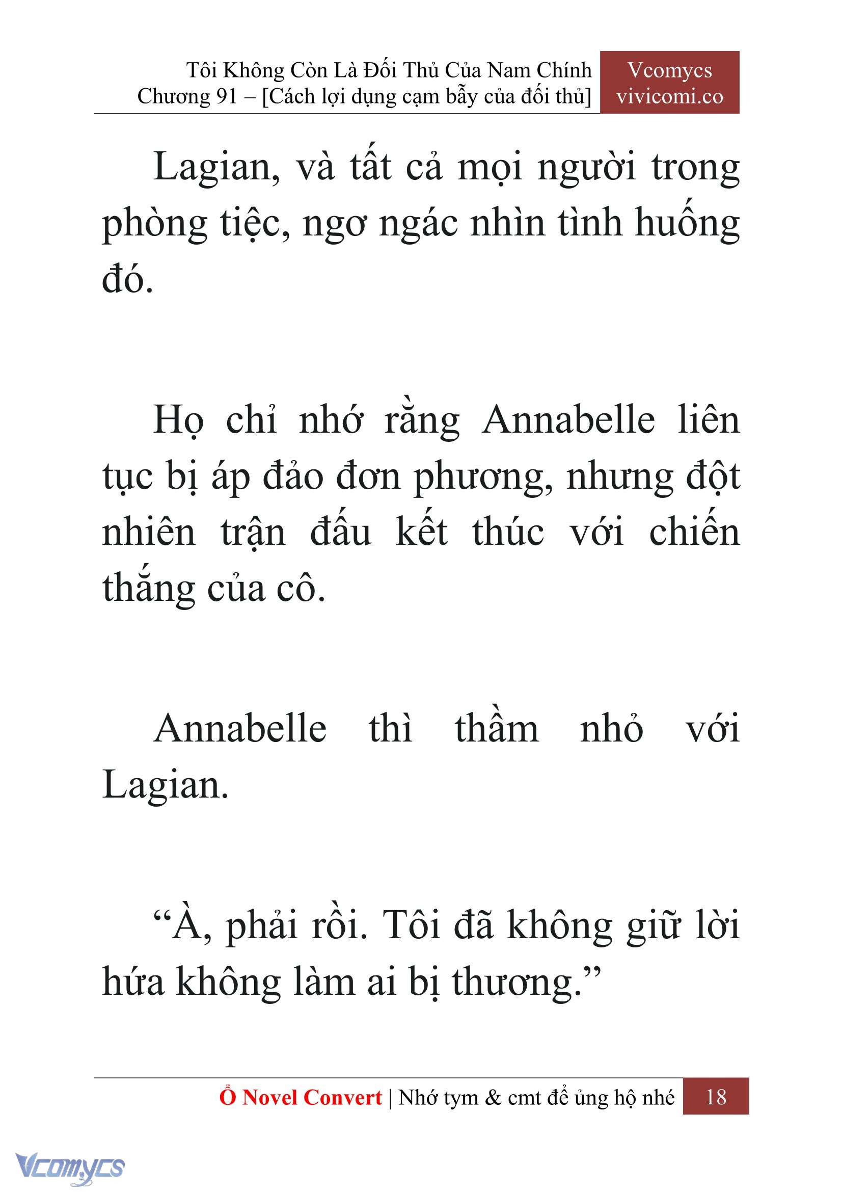 [Novel] Tôi Không Còn Là Đối Thủ Của Nam Chính Chap 91 - Trang 2