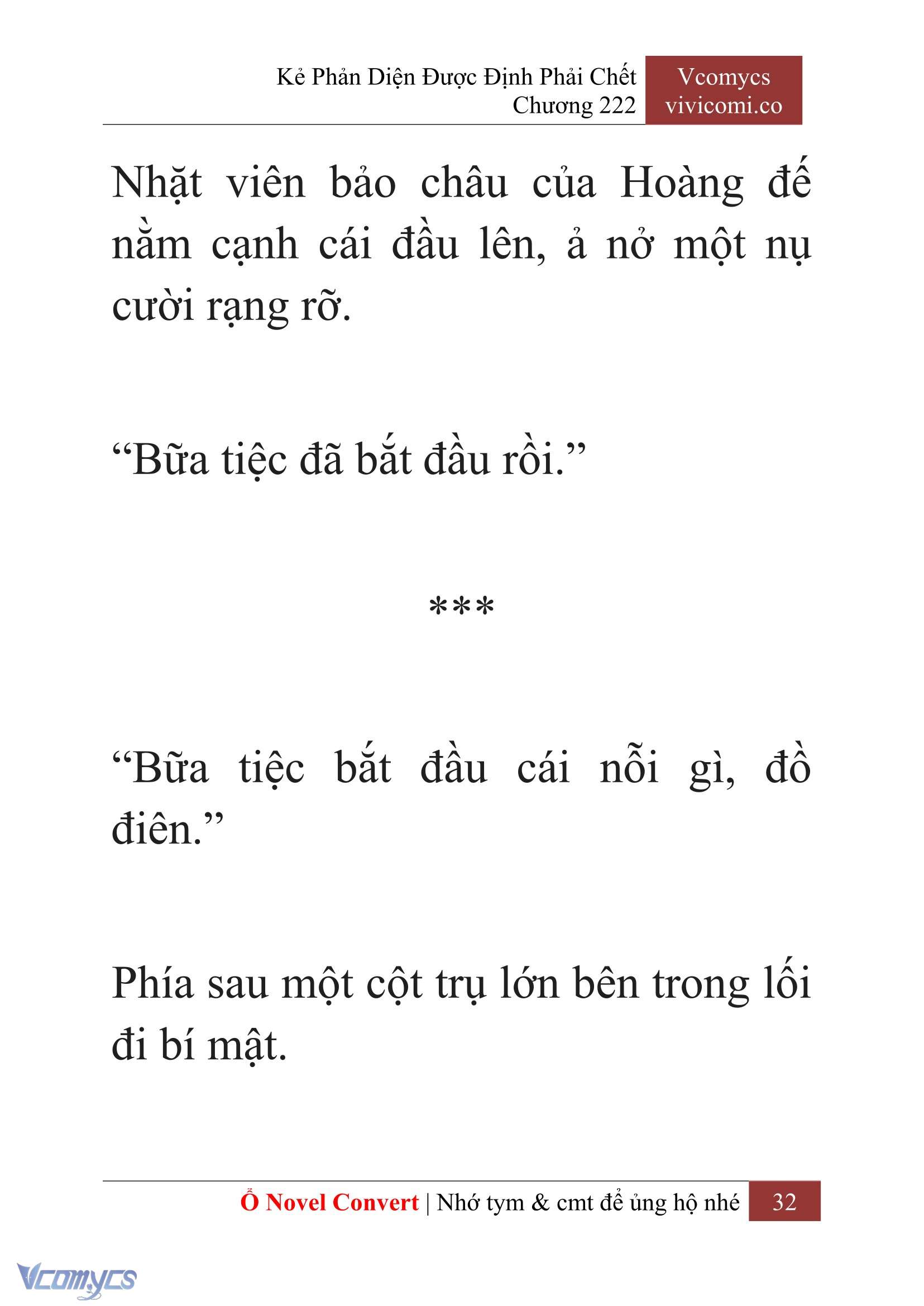 [Novel] Kẻ Phản Diện Được Định Phải Chết Chap 222 - Next Chap 223