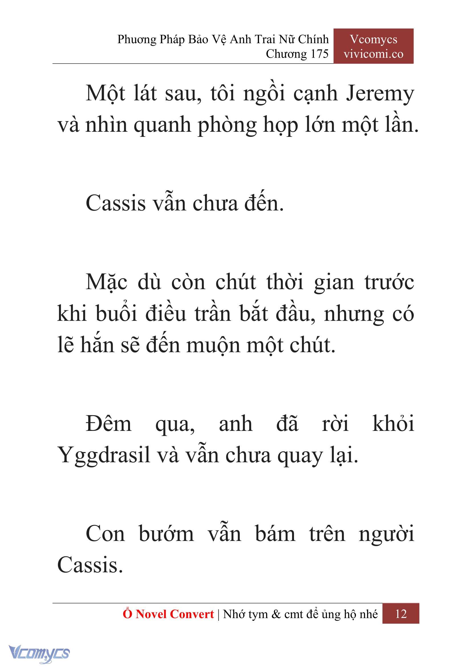 [Novel] Phương Pháp Bảo Vệ Anh Trai Nữ Chính Chap 175 - Trang 2