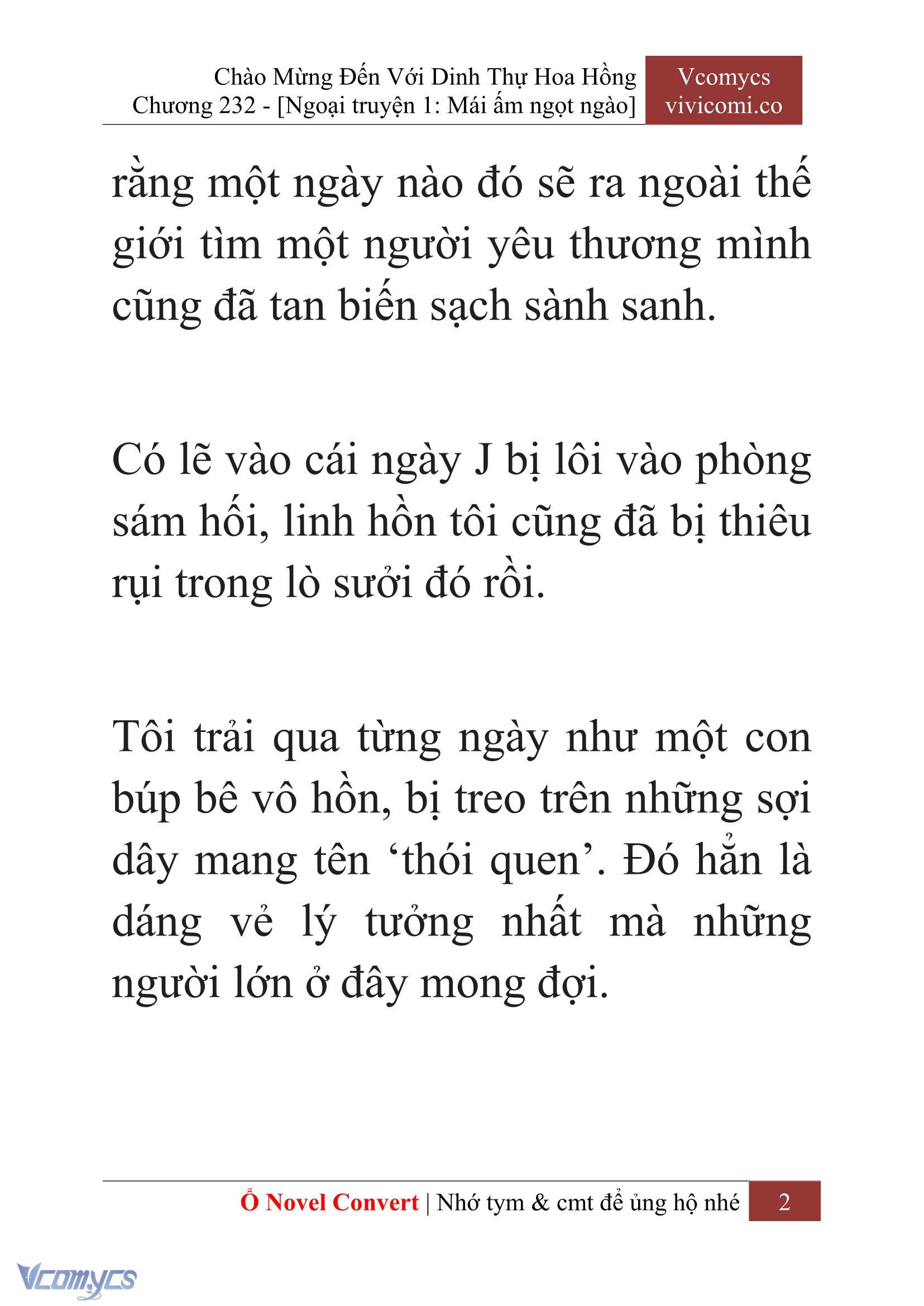 [Novel] Chào Mừng Đến Với Dinh Thự Hoa Hồng Chap 232 - Trang 2