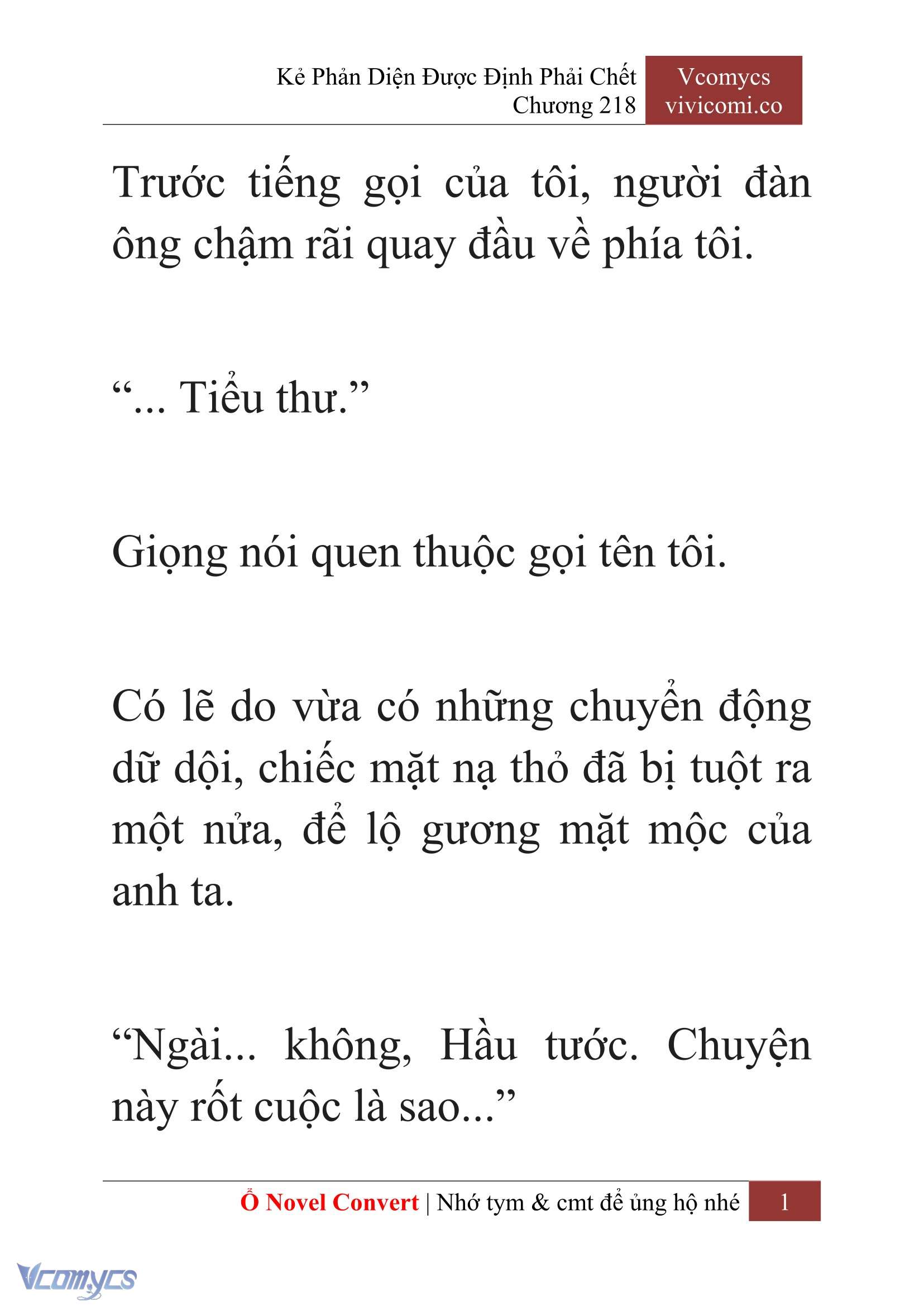 [Novel] Kẻ Phản Diện Được Định Phải Chết Chap 218 - Trang 2
