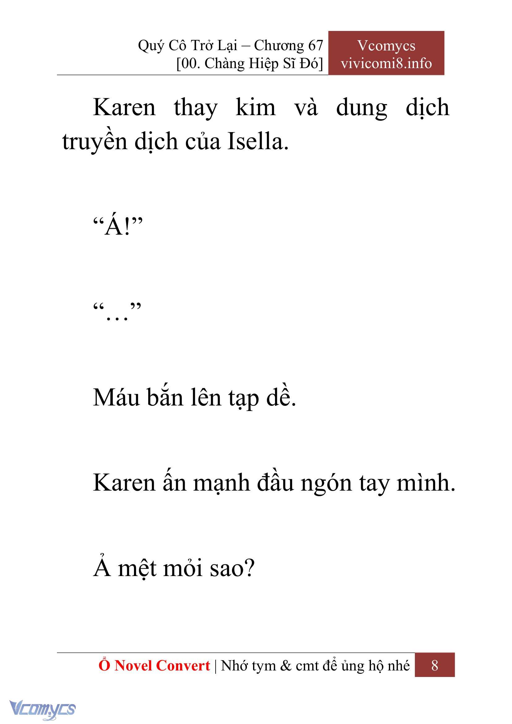 [Novel] Quý Cô Trở Lại Chap 67 - Trang 2