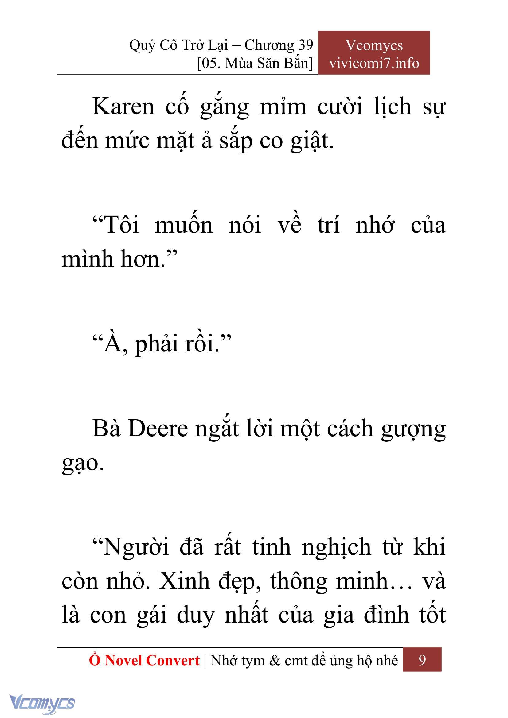 [Novel] Quý Cô Trở Lại Chap 39 - Trang 2