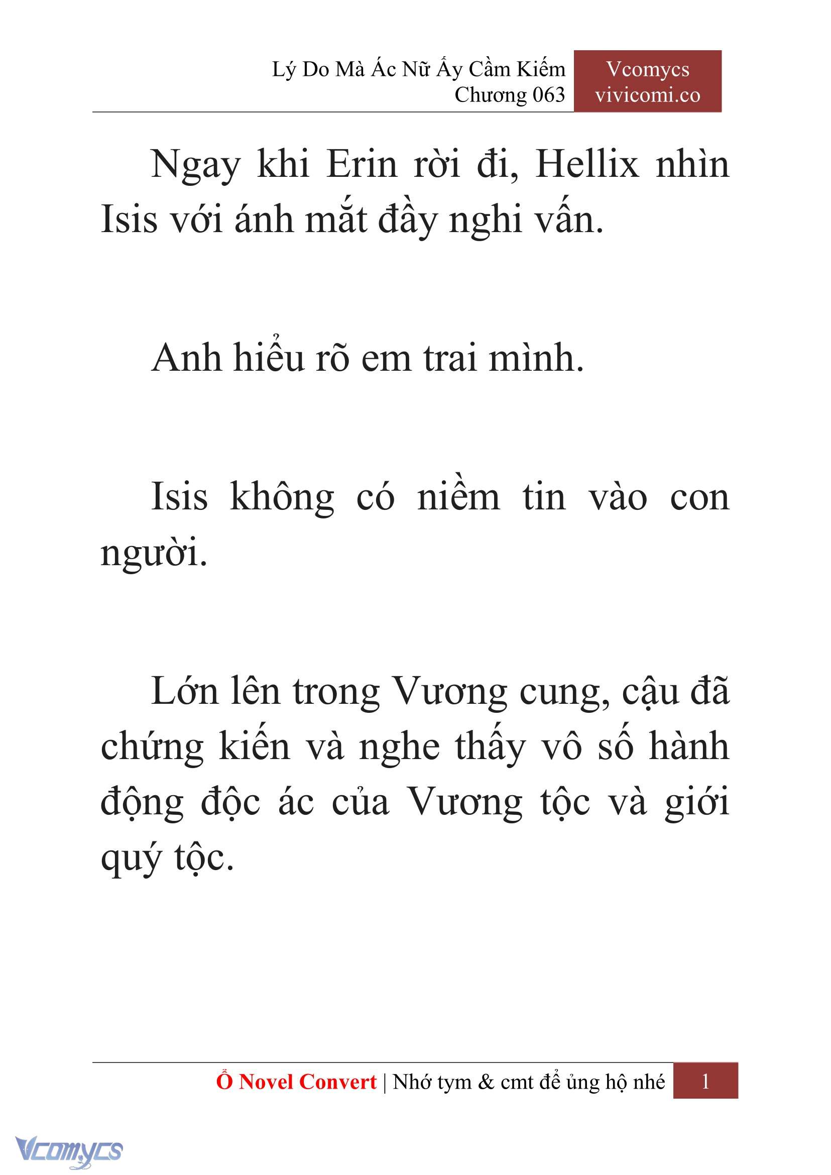 [Novel] Lý Do Mà Ác Nữ Ấy Cầm Kiếm Chap 63 - Trang 2