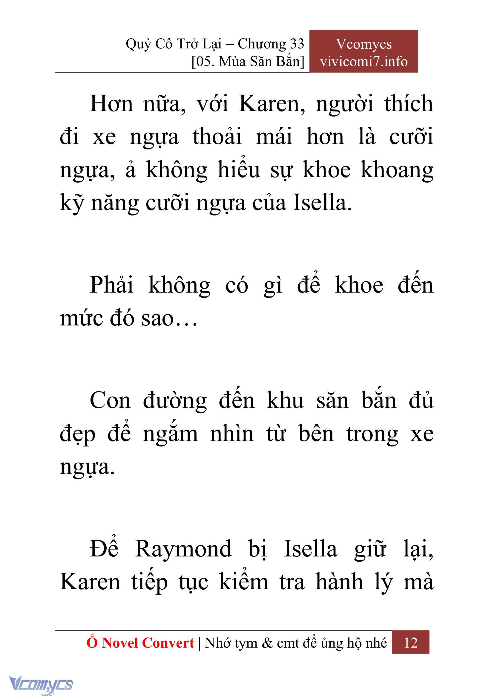 [Novel] Quý Cô Trở Lại Chap 33 - Trang 2