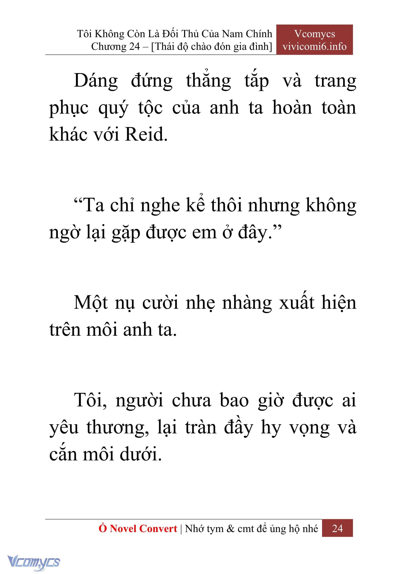 [Novel] Tôi Không Còn Là Đối Thủ Của Nam Chính Chap 24 - Trang 2