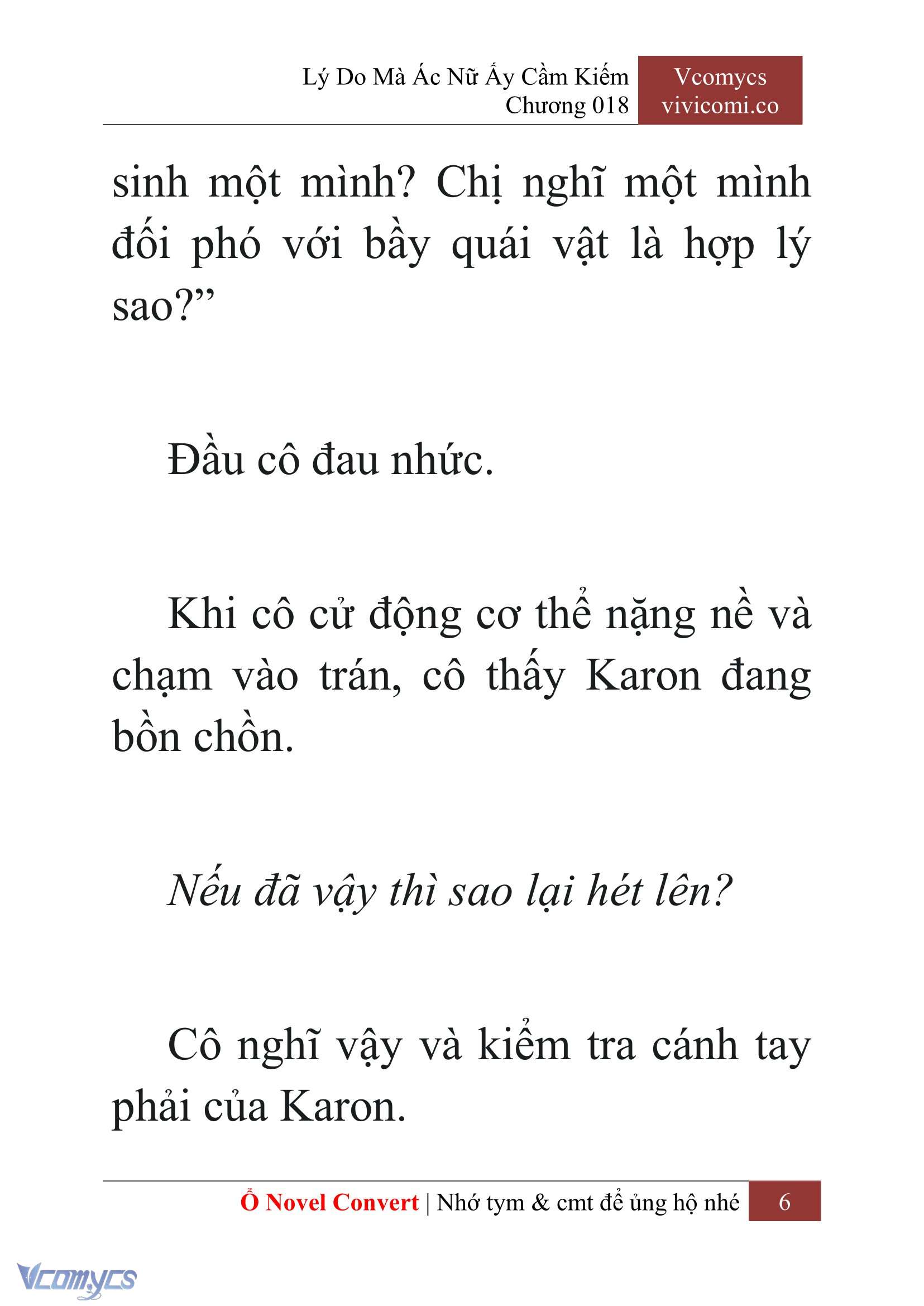 [Novel] Lý Do Mà Ác Nữ Ấy Cầm Kiếm Chap 18 - Trang 2
