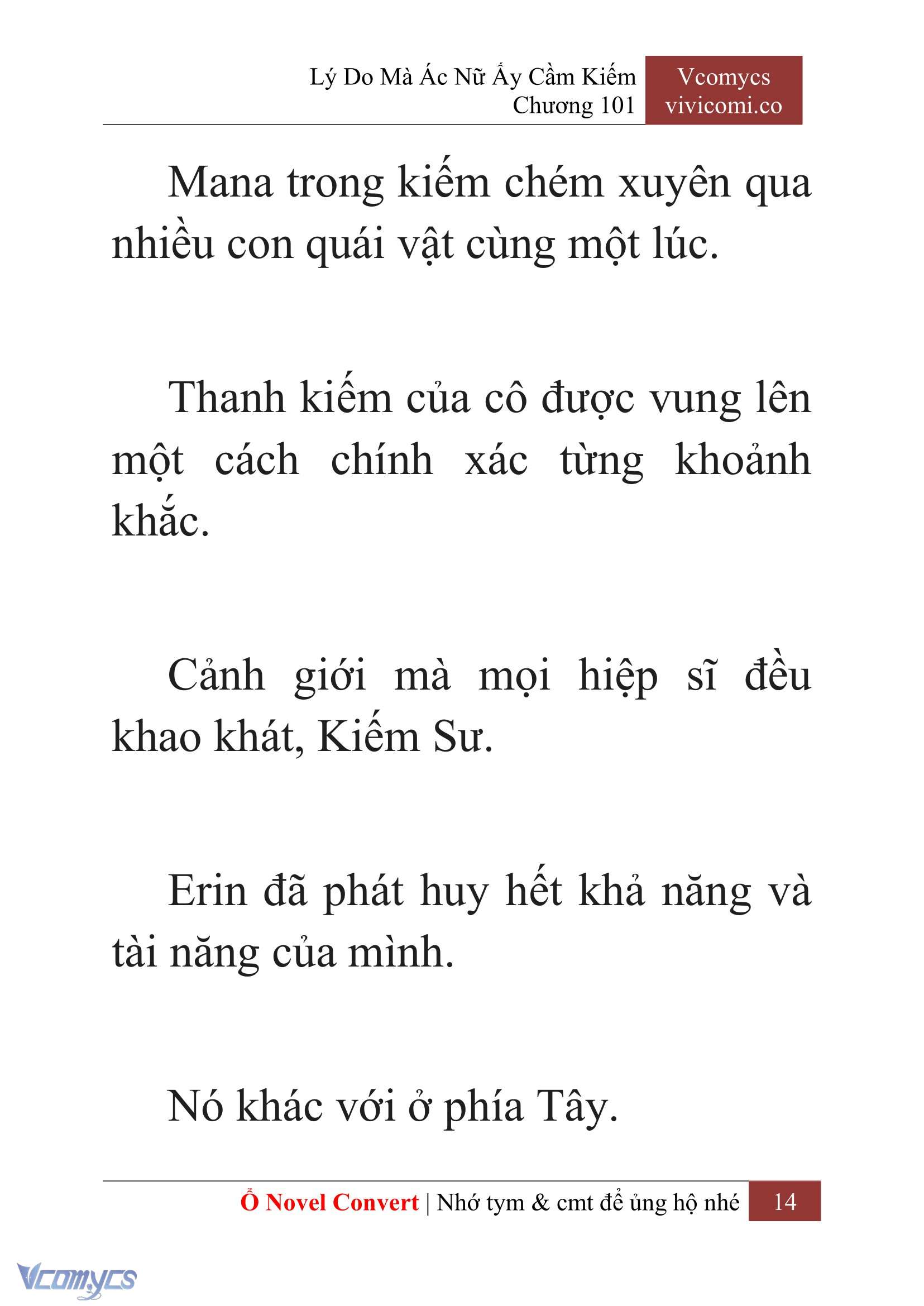 [Novel] Lý Do Mà Ác Nữ Ấy Cầm Kiếm Chap 101 - Trang 2
