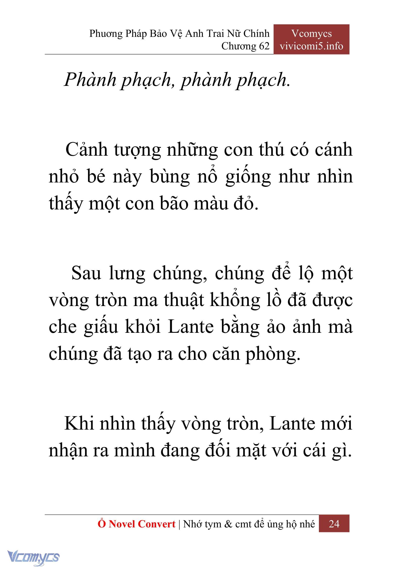 [Novel] Phương Pháp Bảo Vệ Anh Trai Nữ Chính Chap 62 - Trang 2