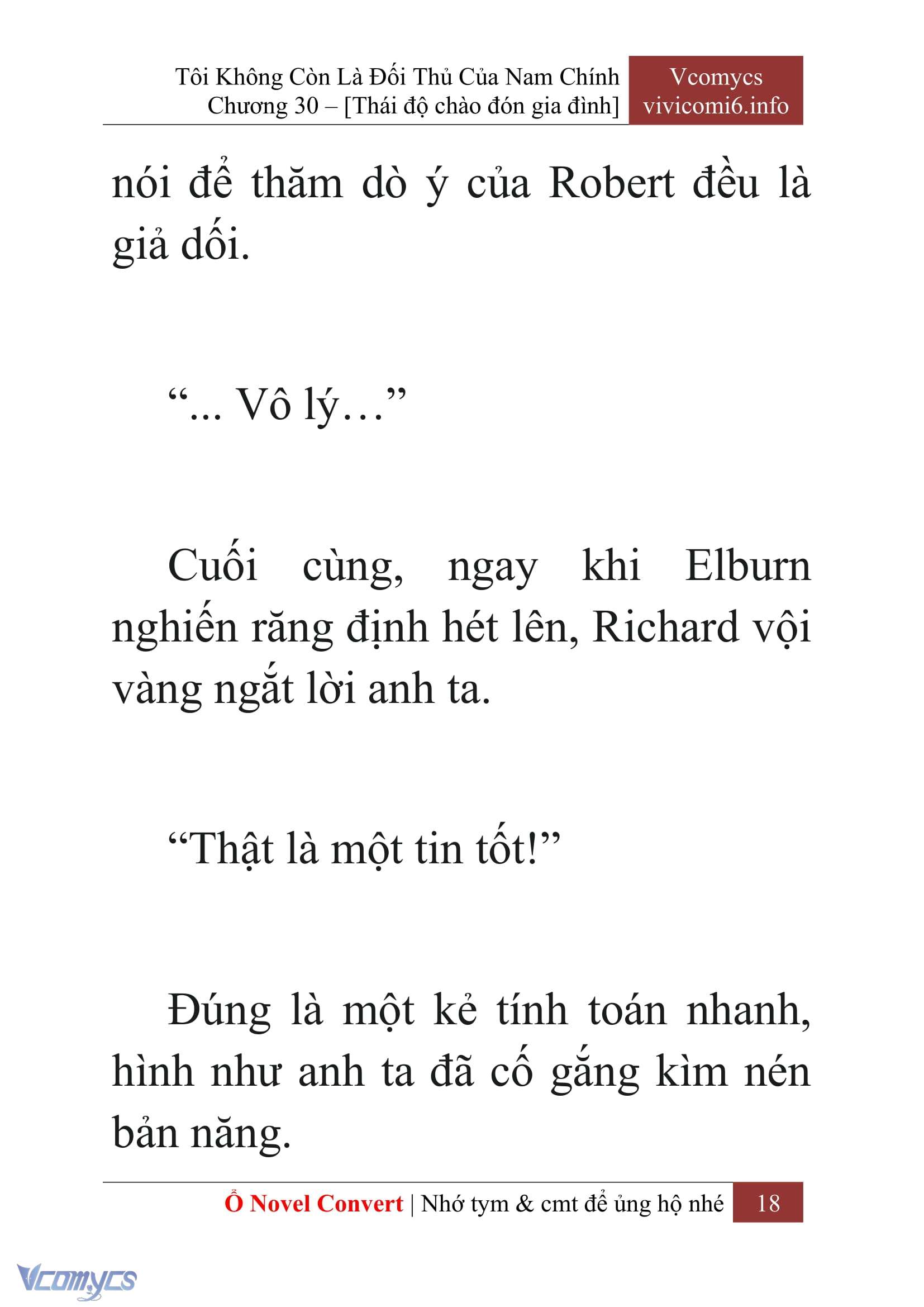 [Novel] Tôi Không Còn Là Đối Thủ Của Nam Chính Chap 30 - Trang 2
