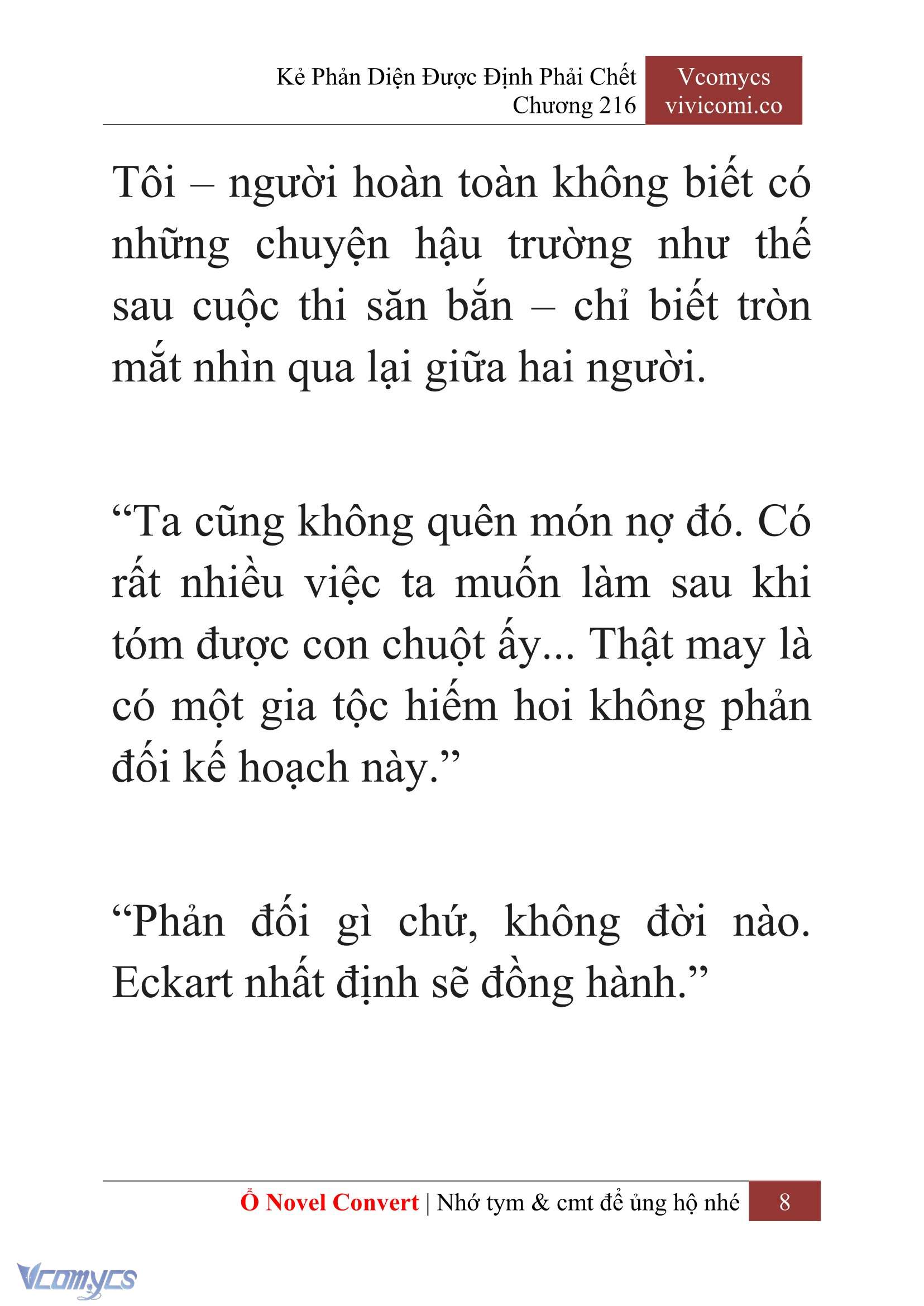 [Novel] Kẻ Phản Diện Được Định Phải Chết Chap 216 - Trang 2