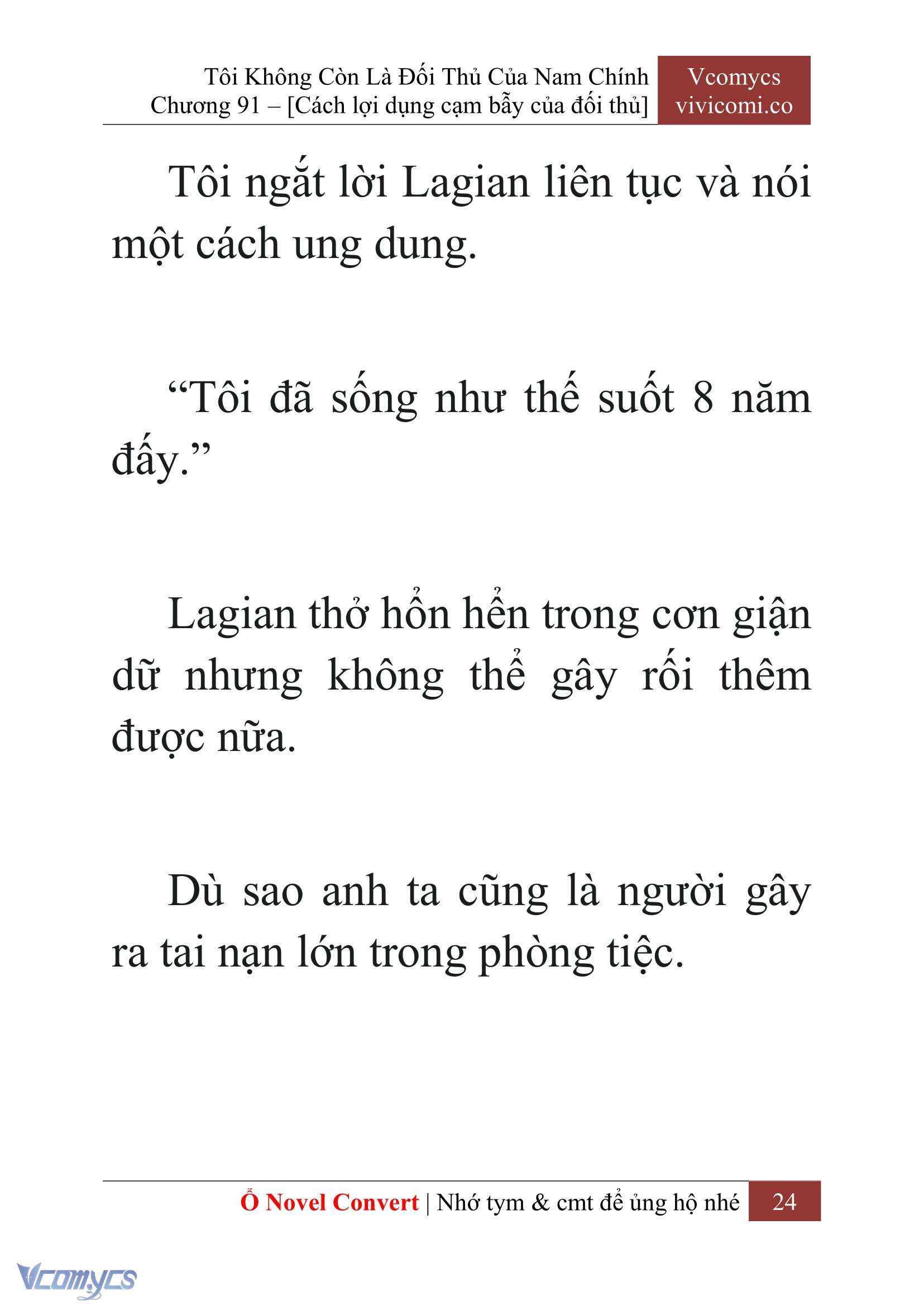 [Novel] Tôi Không Còn Là Đối Thủ Của Nam Chính Chap 91 - Trang 2
