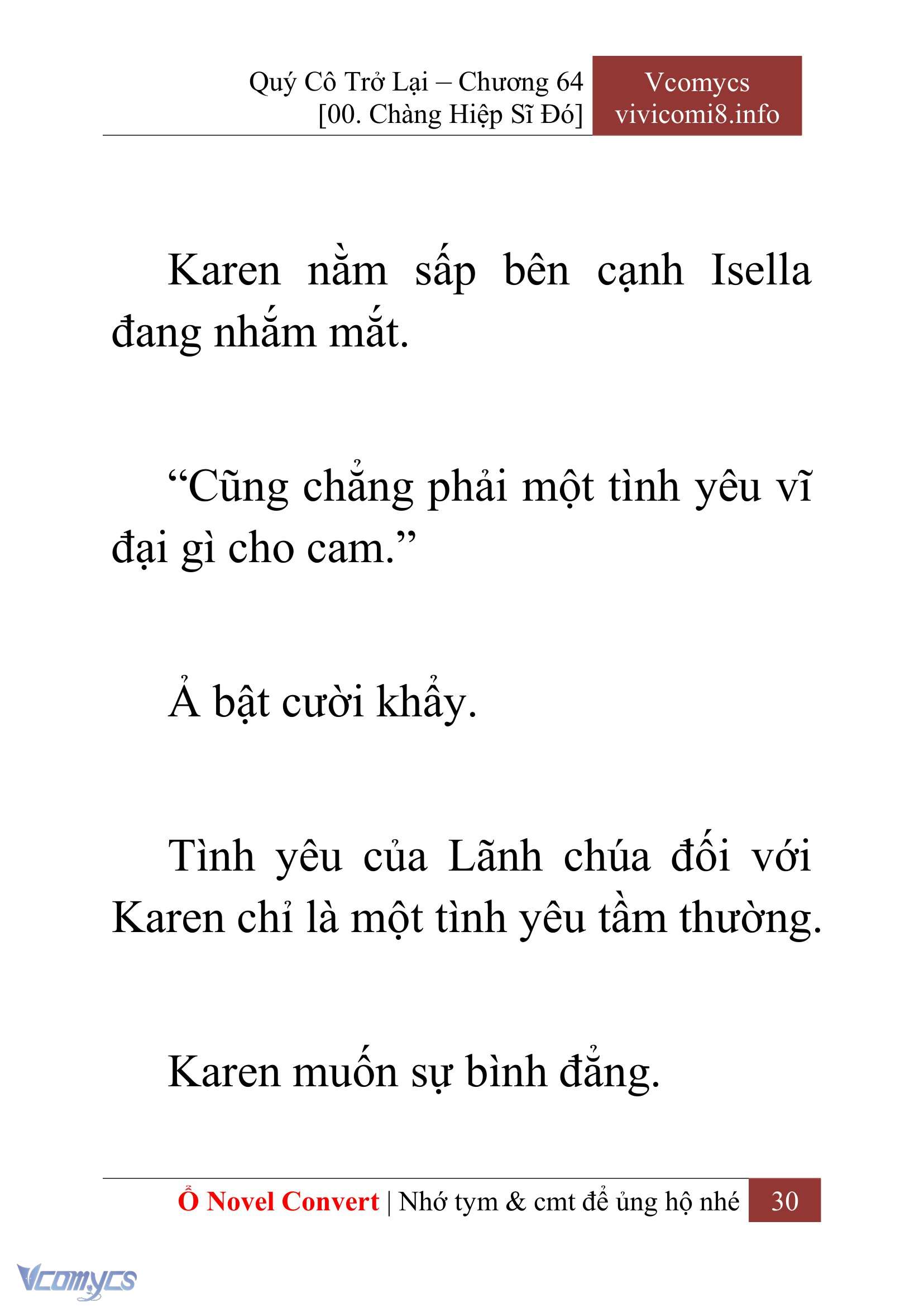 [Novel] Quý Cô Trở Lại Chap 64 - Trang 2