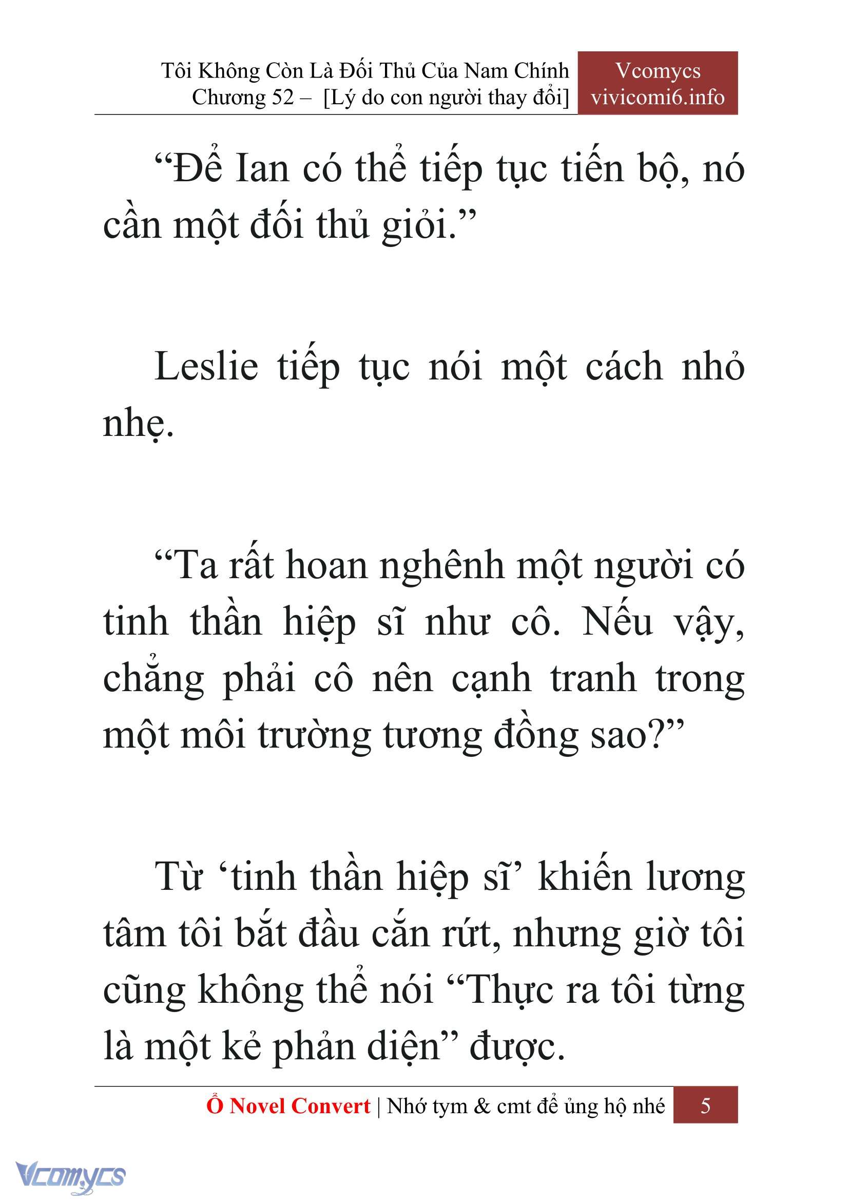 [Novel] Tôi Không Còn Là Đối Thủ Của Nam Chính Chap 52 - Trang 2