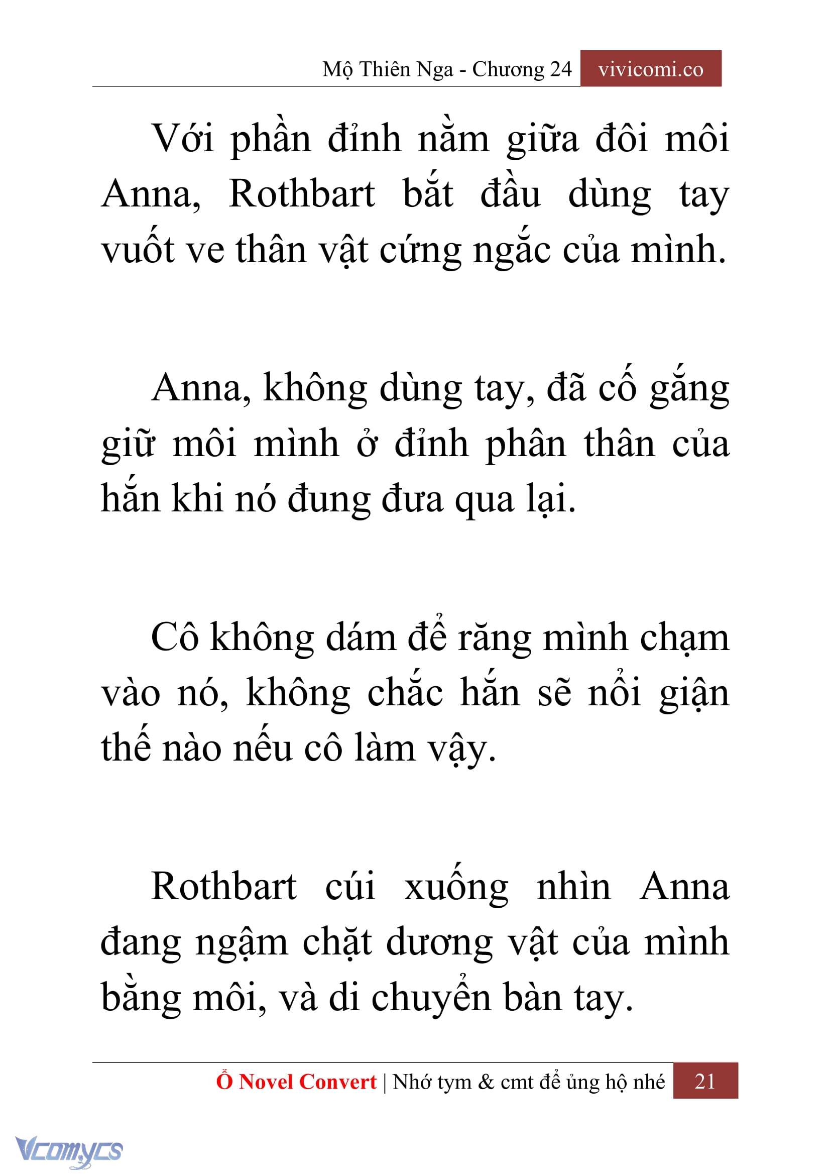 [Novel] Mộ Thiên Nga Chap 24 - Trang 2