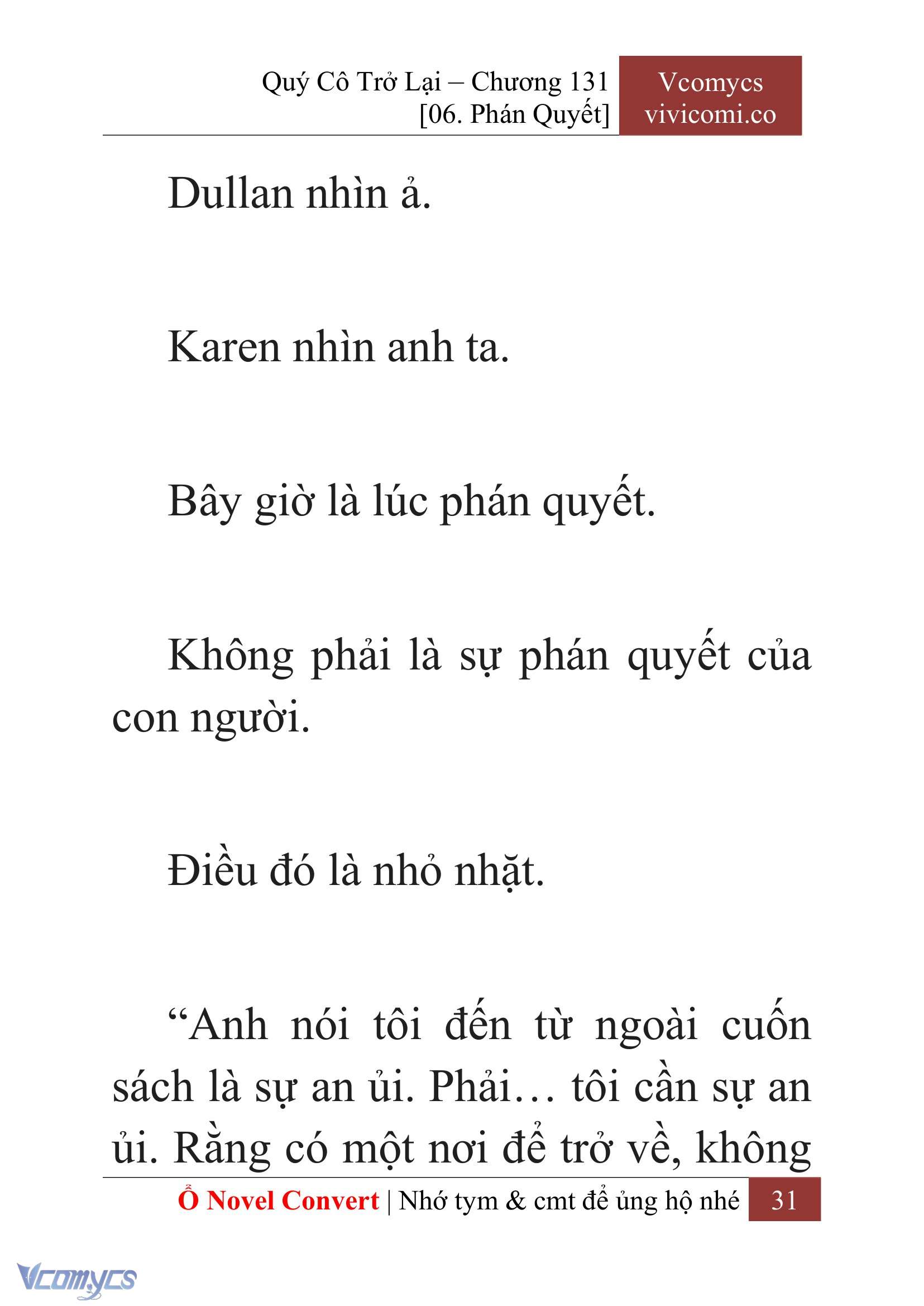 [Novel] Quý Cô Trở Lại Chap 131 - Trang 2