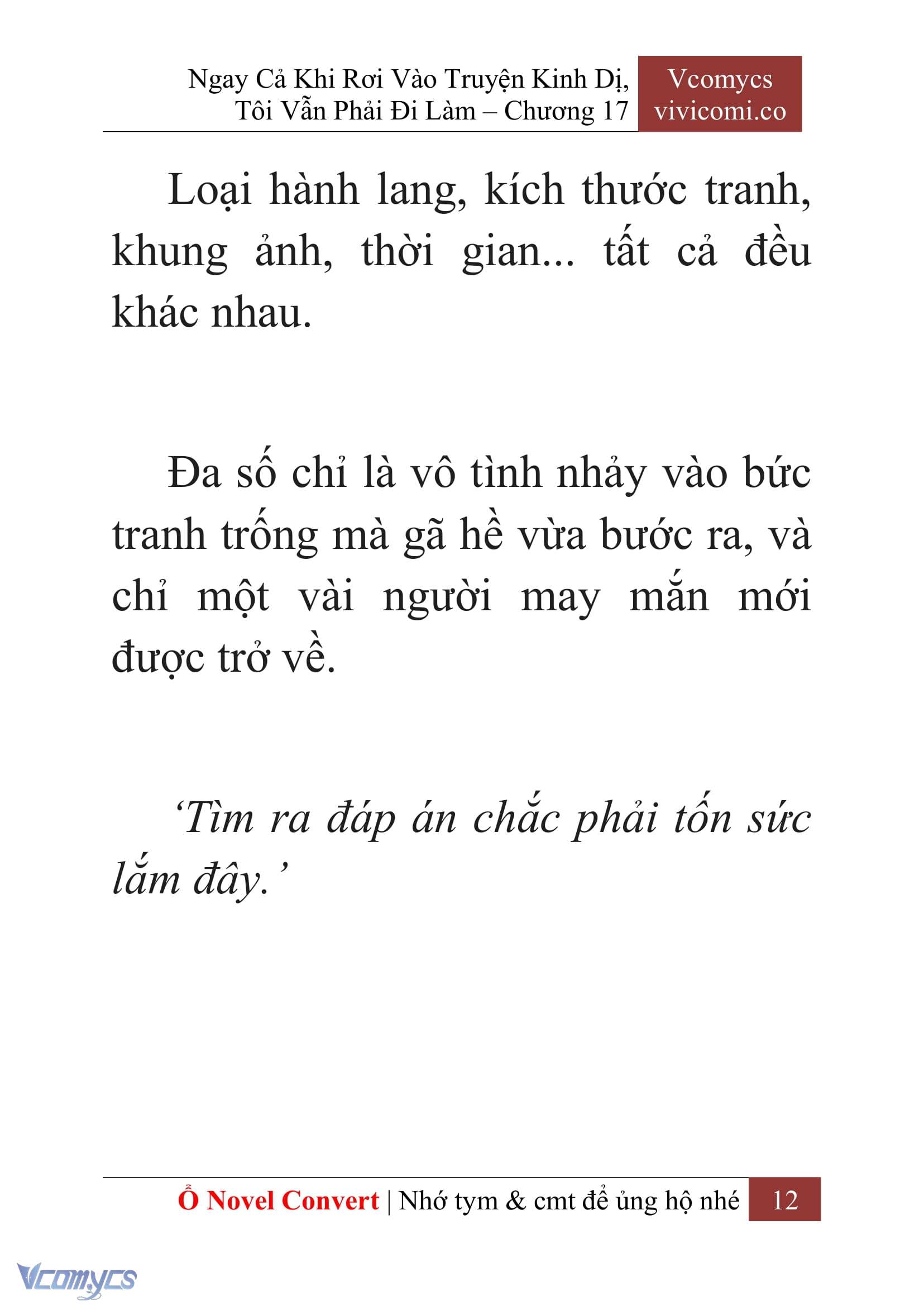 [Novel] Ngay Cả Khi Rơi Vào Truyện Kinh Dị, Tôi Vẫn Phải Đi Làm Chap 17 - Trang 2