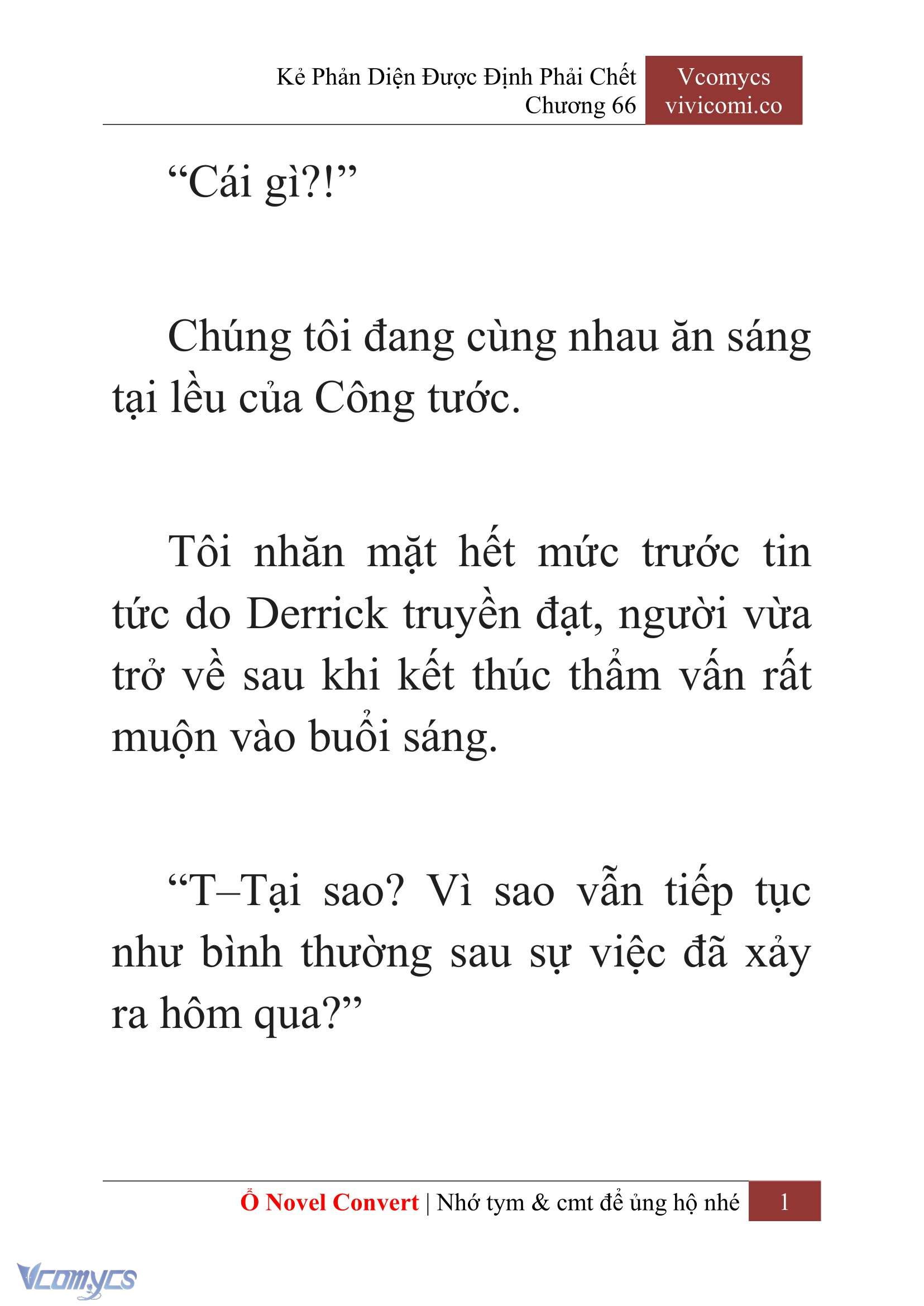 [Novel] Kẻ Phản Diện Được Định Phải Chết Chap 66 - Trang 2