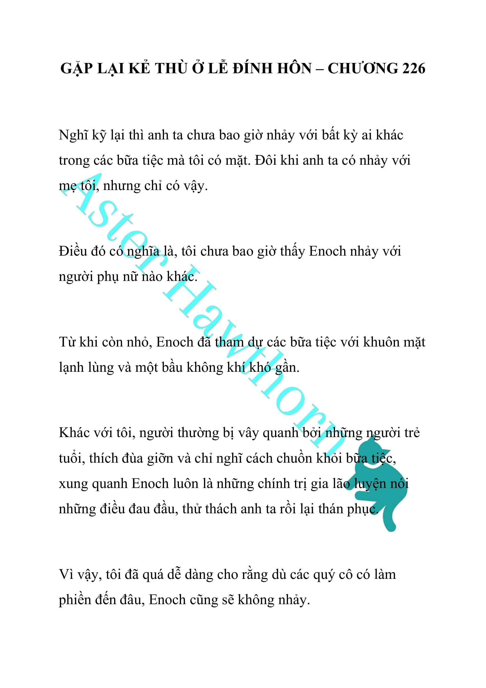 [NOVEL] Gặp Lại Kẻ Thù Ở Lễ Đính Hôn Chap 226 - Trang 2