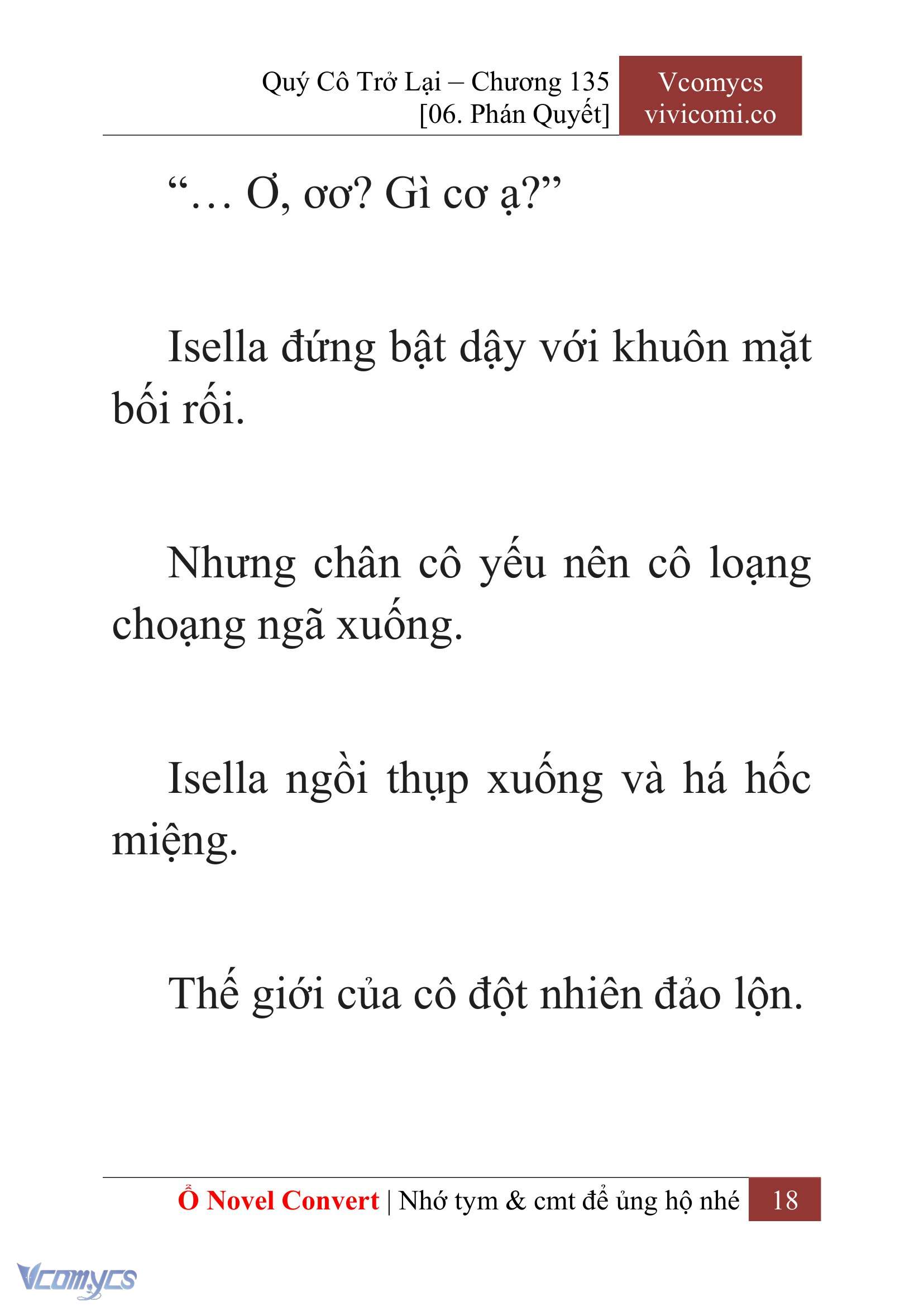 [Novel] Quý Cô Trở Lại Chap 135 - Next 