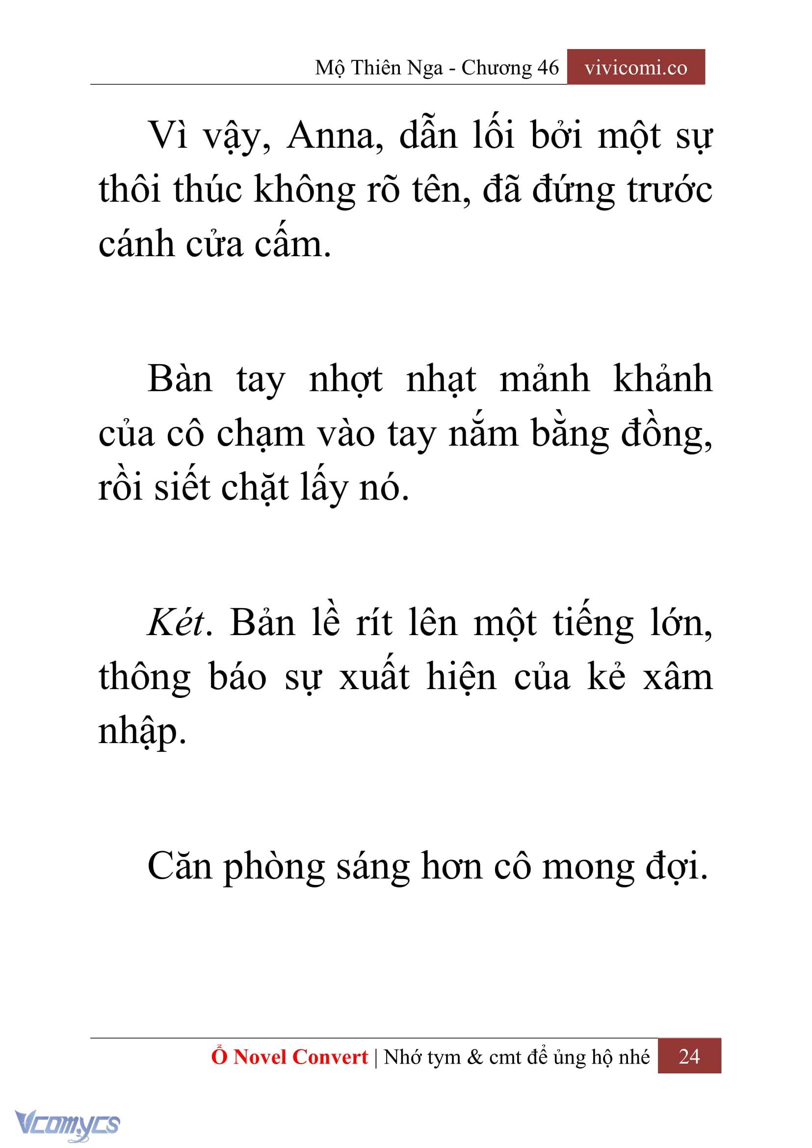 [Novel] Mộ Thiên Nga Chap 46 - Trang 2