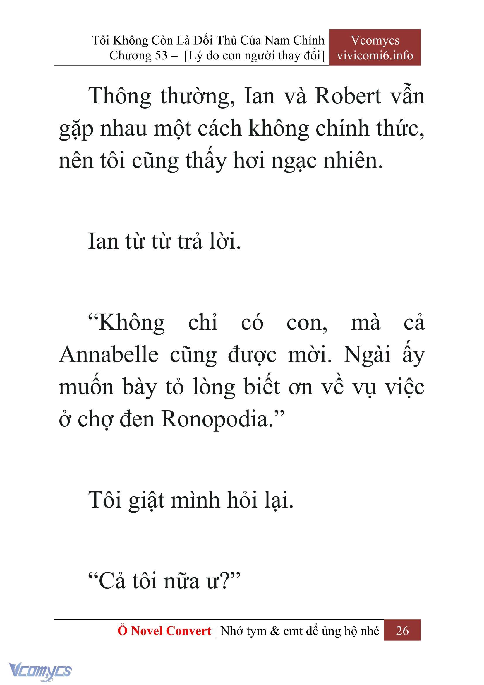 [Novel] Tôi Không Còn Là Đối Thủ Của Nam Chính Chap 53 - Trang 2
