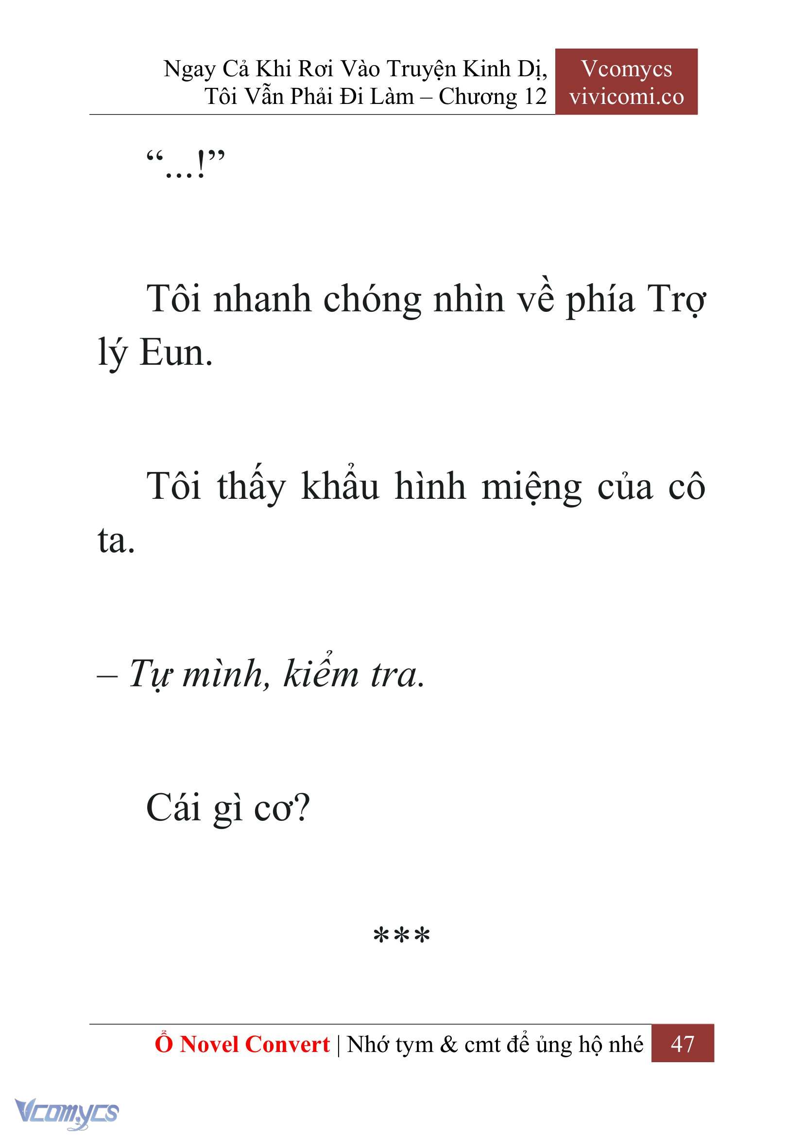 [Novel] Ngay Cả Khi Rơi Vào Truyện Kinh Dị, Tôi Vẫn Phải Đi Làm Chap 12 - Trang 2