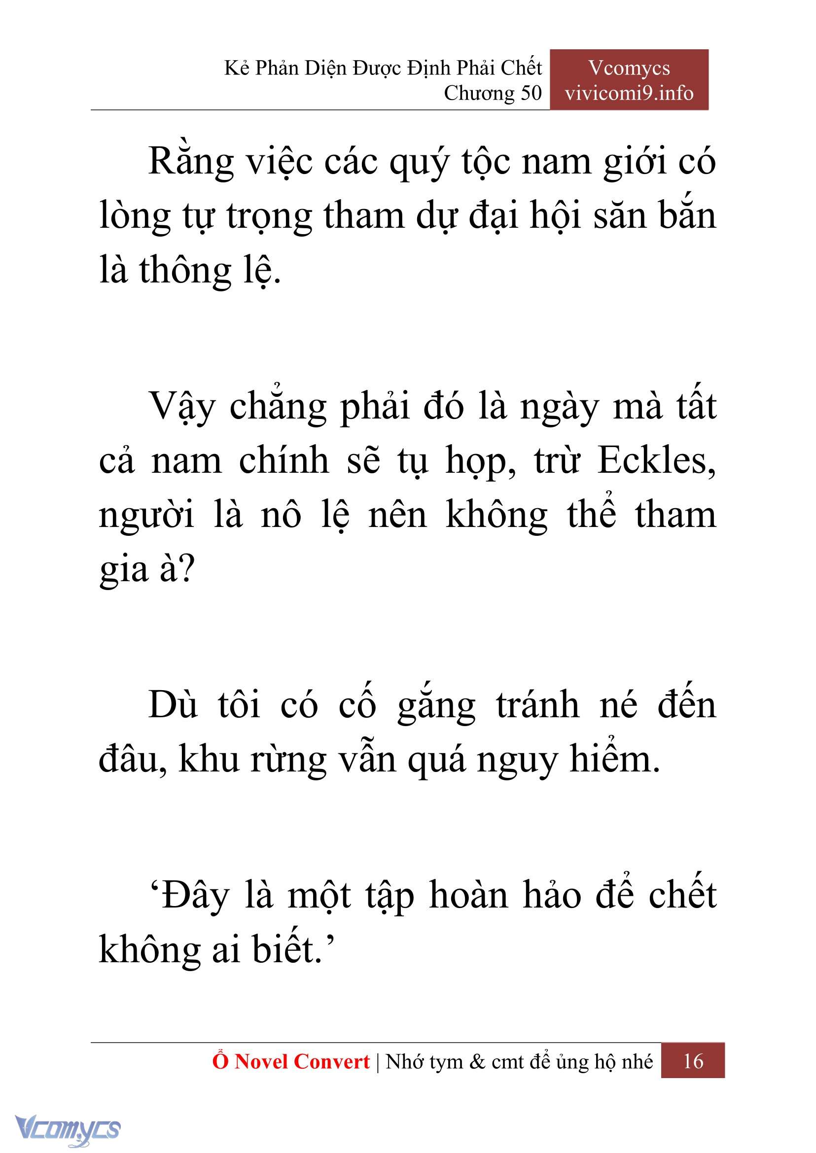 [Novel] Kẻ Phản Diện Được Định Phải Chết Chap 50 - Next Chap 51