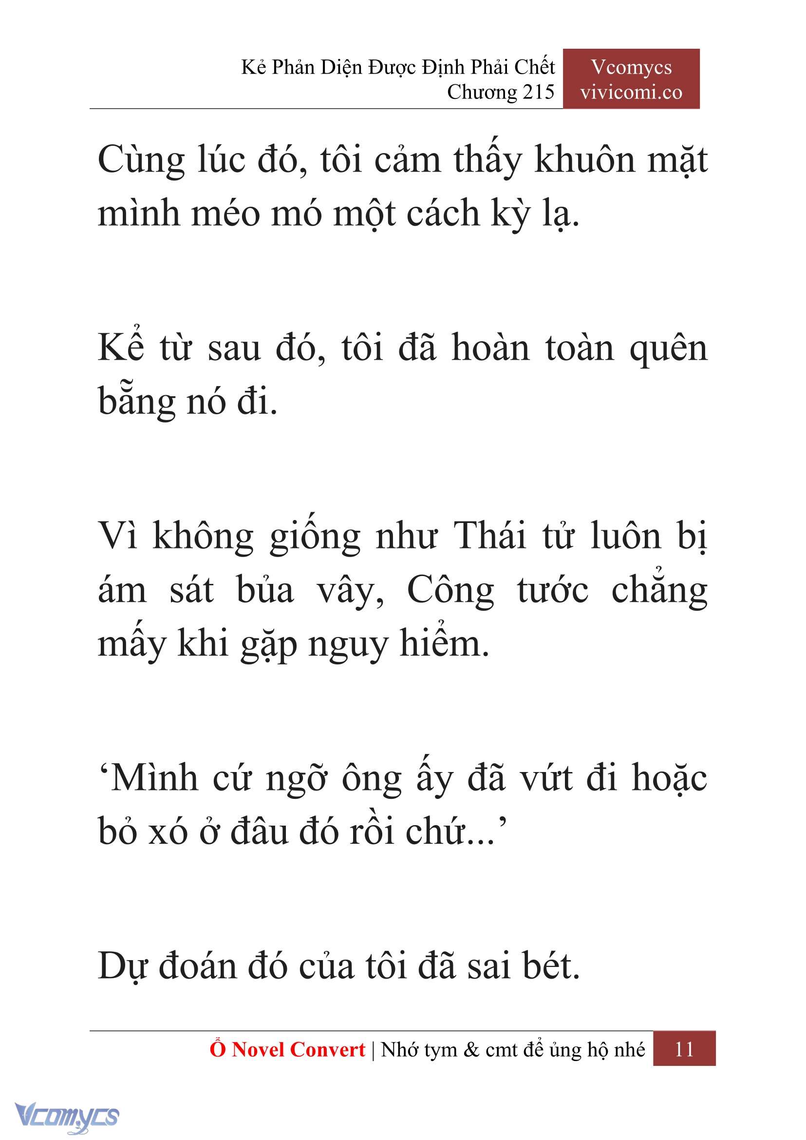 [Novel] Kẻ Phản Diện Được Định Phải Chết Chap 215 - Next Chap 216