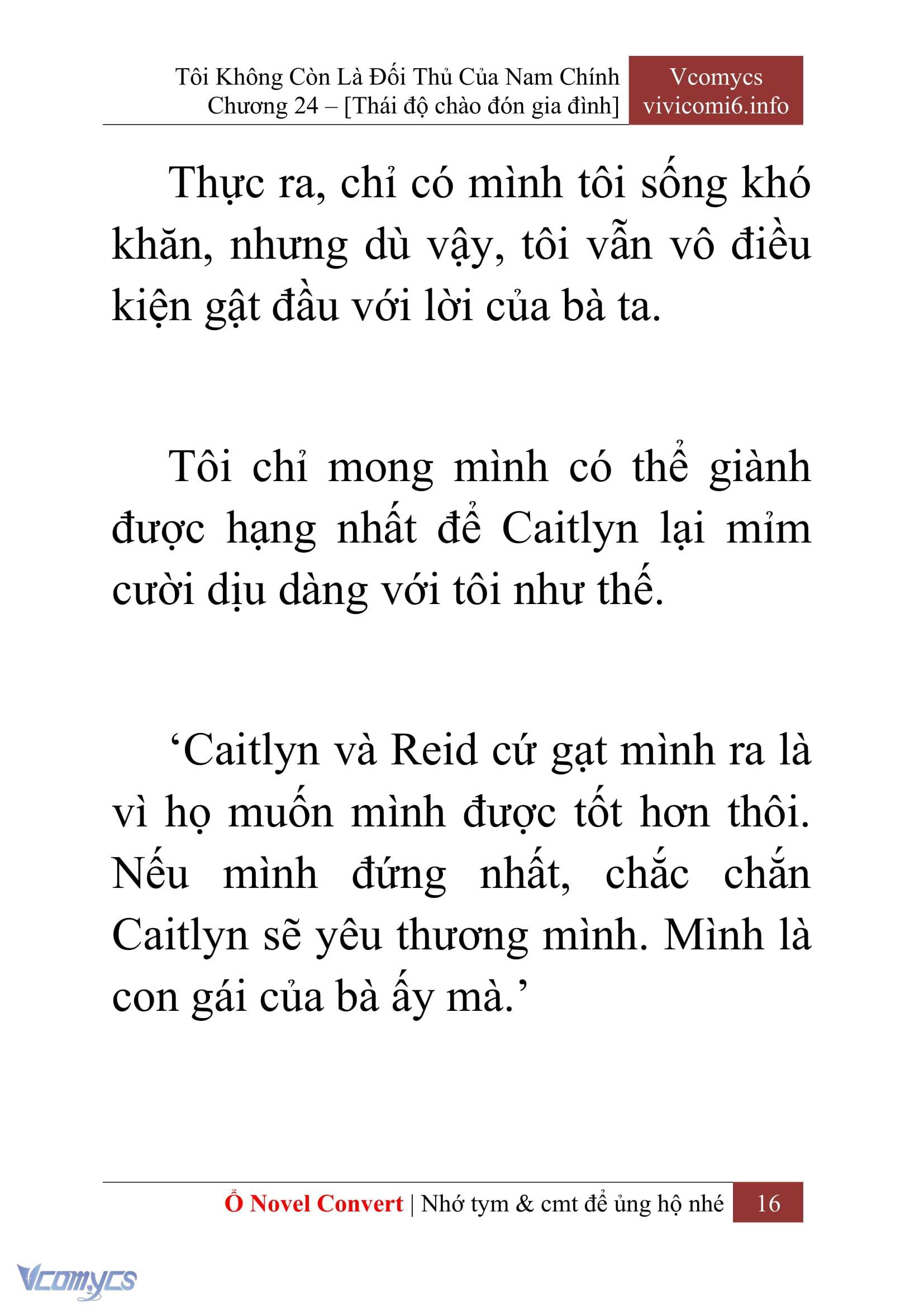 [Novel] Tôi Không Còn Là Đối Thủ Của Nam Chính Chap 24 - Trang 2